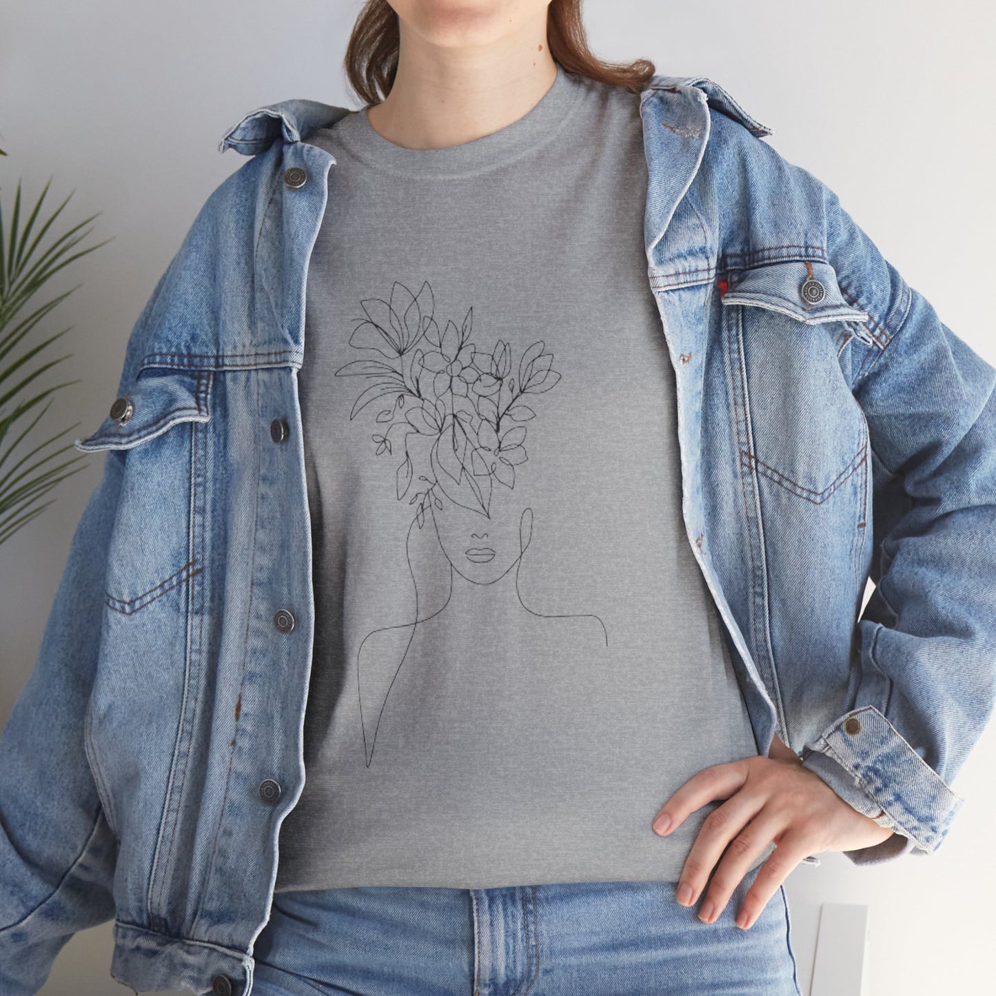 Women Artwork T Shirt with Hearts