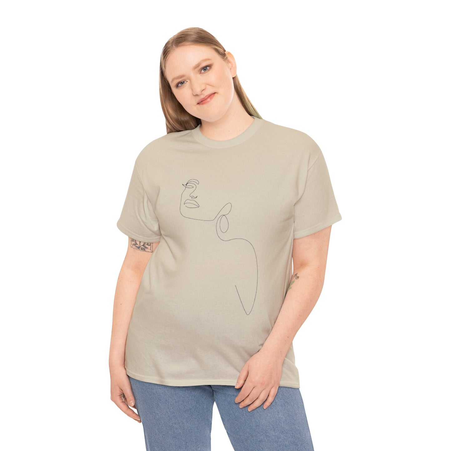 Women Artwork T Shirt with Hearts