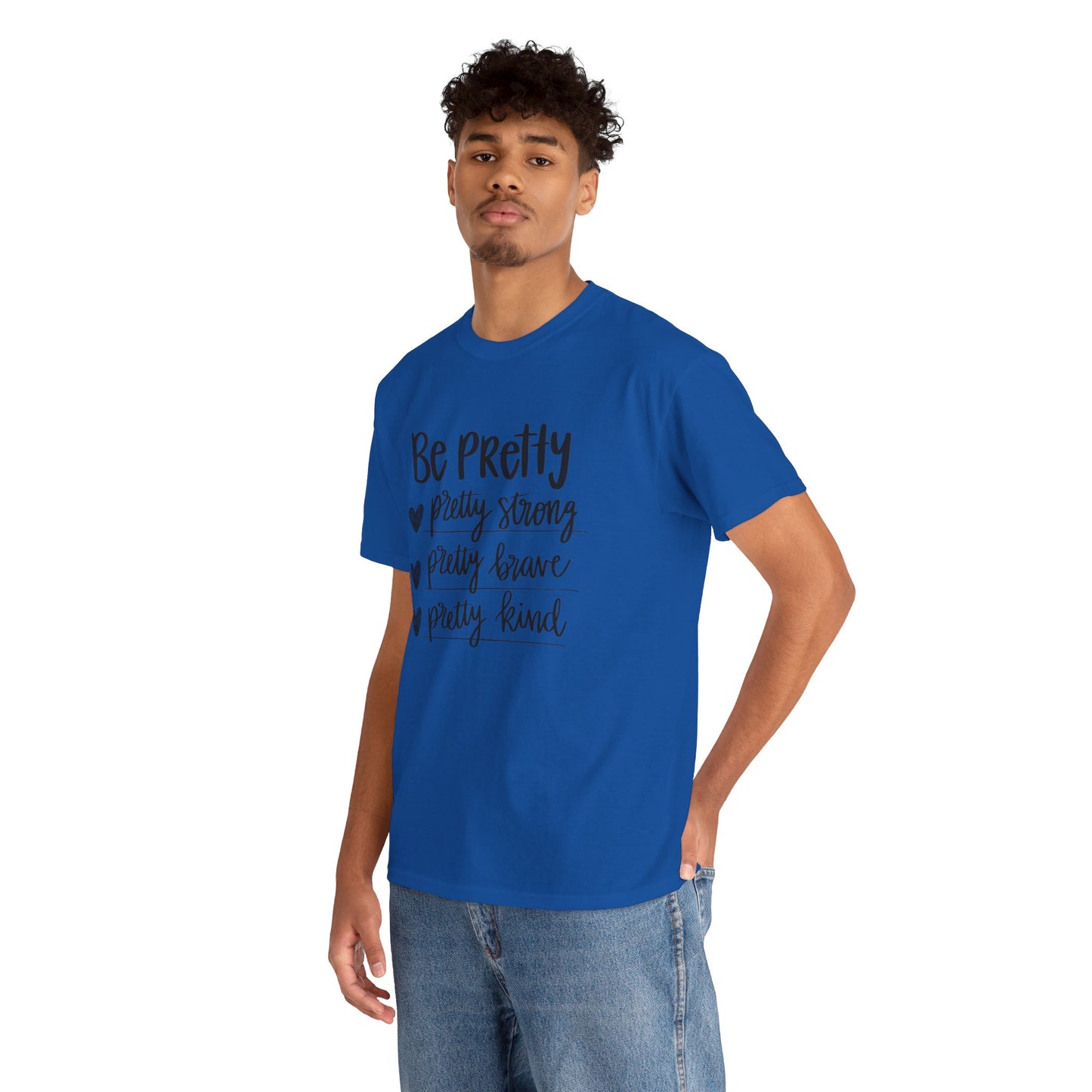 Be Pretty Printed T Shirt with Hearts