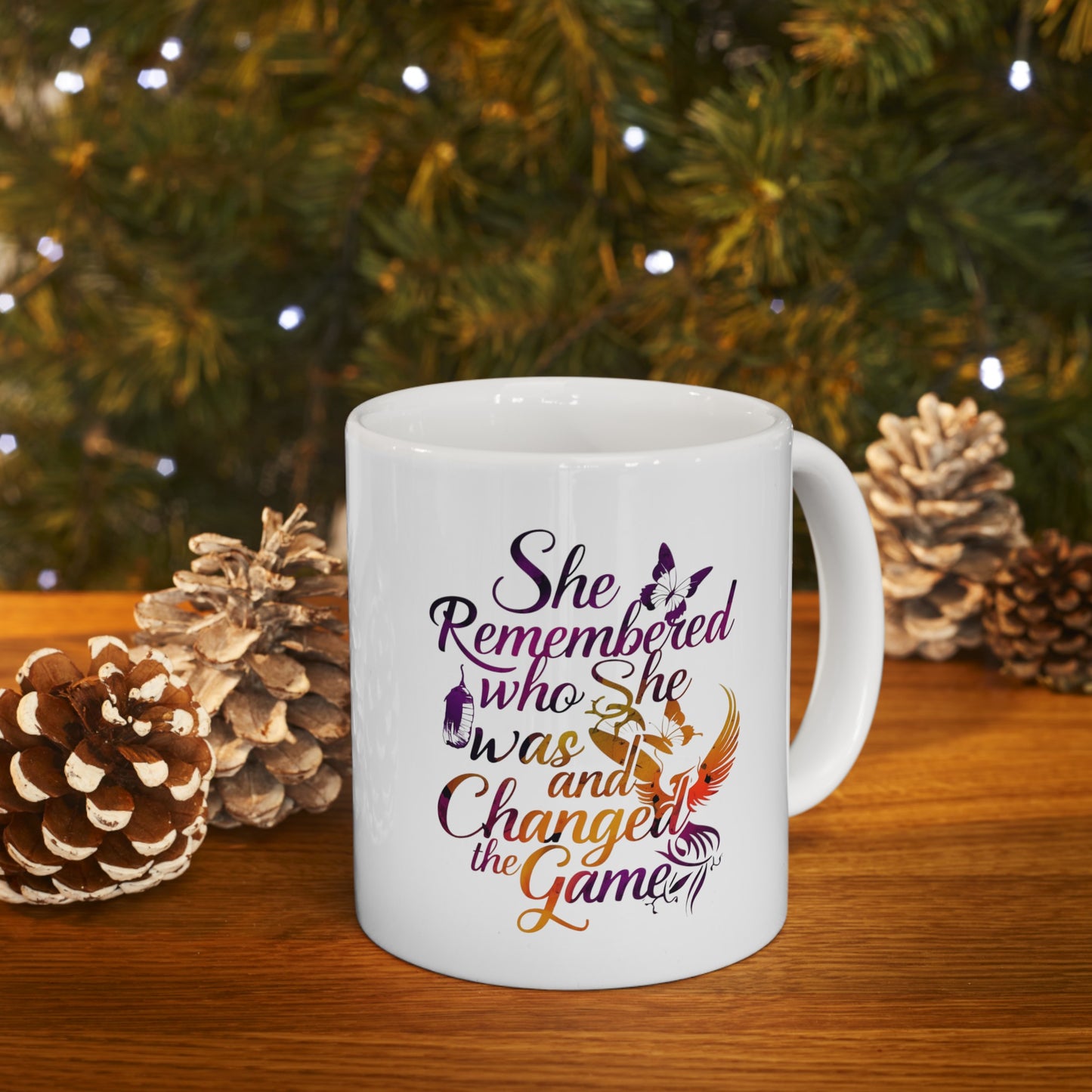 She Remembered Printed Ceramic Mug, (11oz, 15oz)