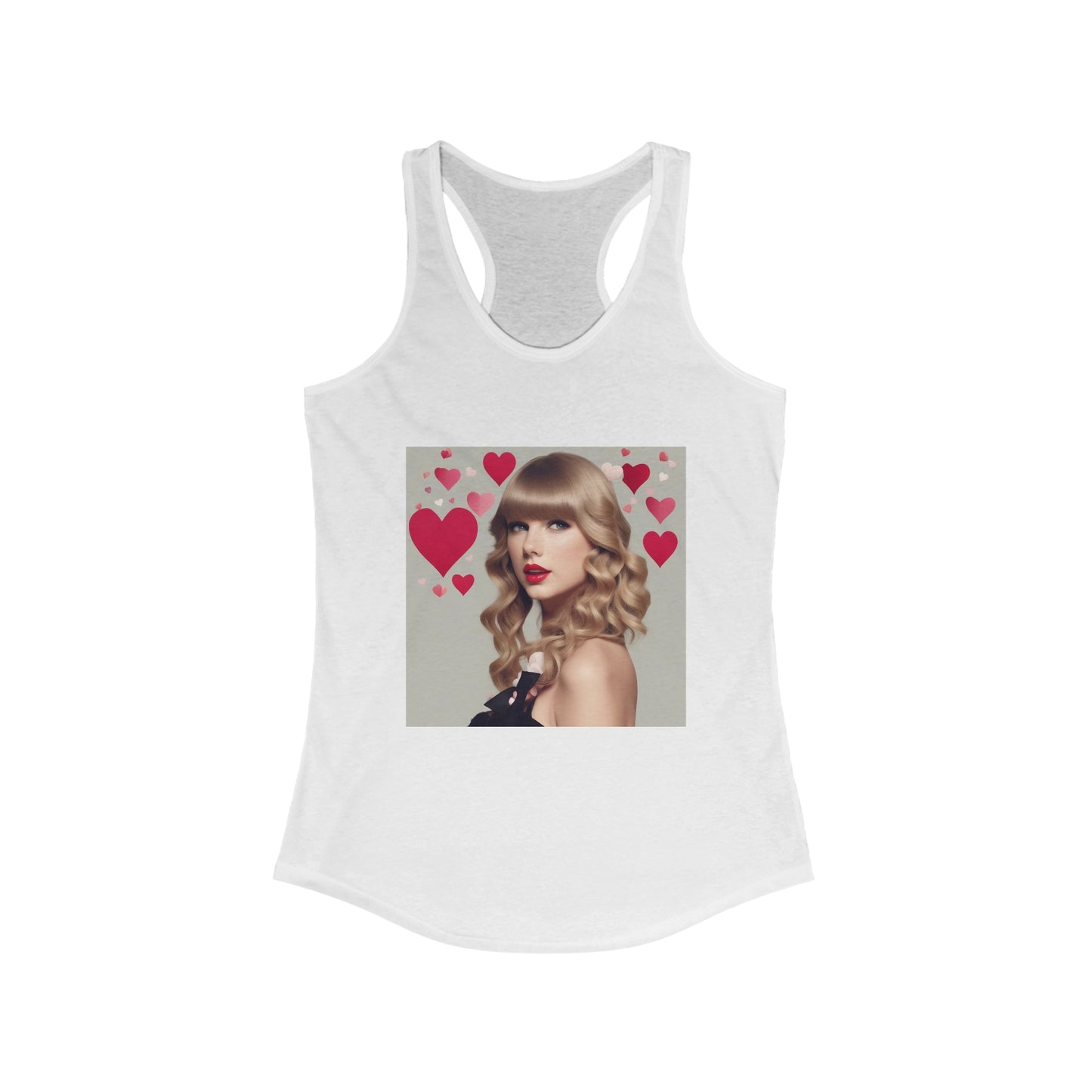 Taylor Swift Tank Top with Hearts