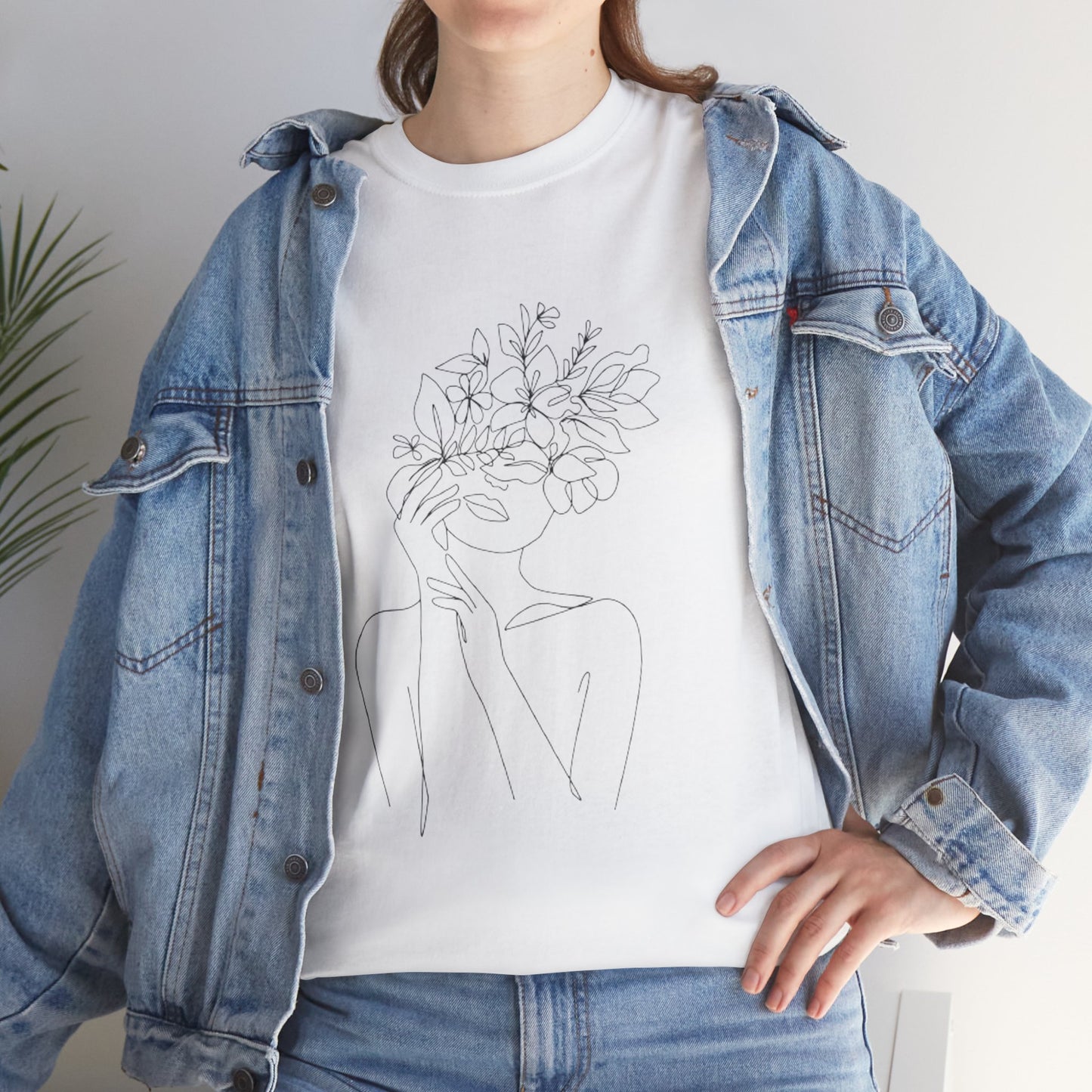 Women Artwork T Shirt with Hearts