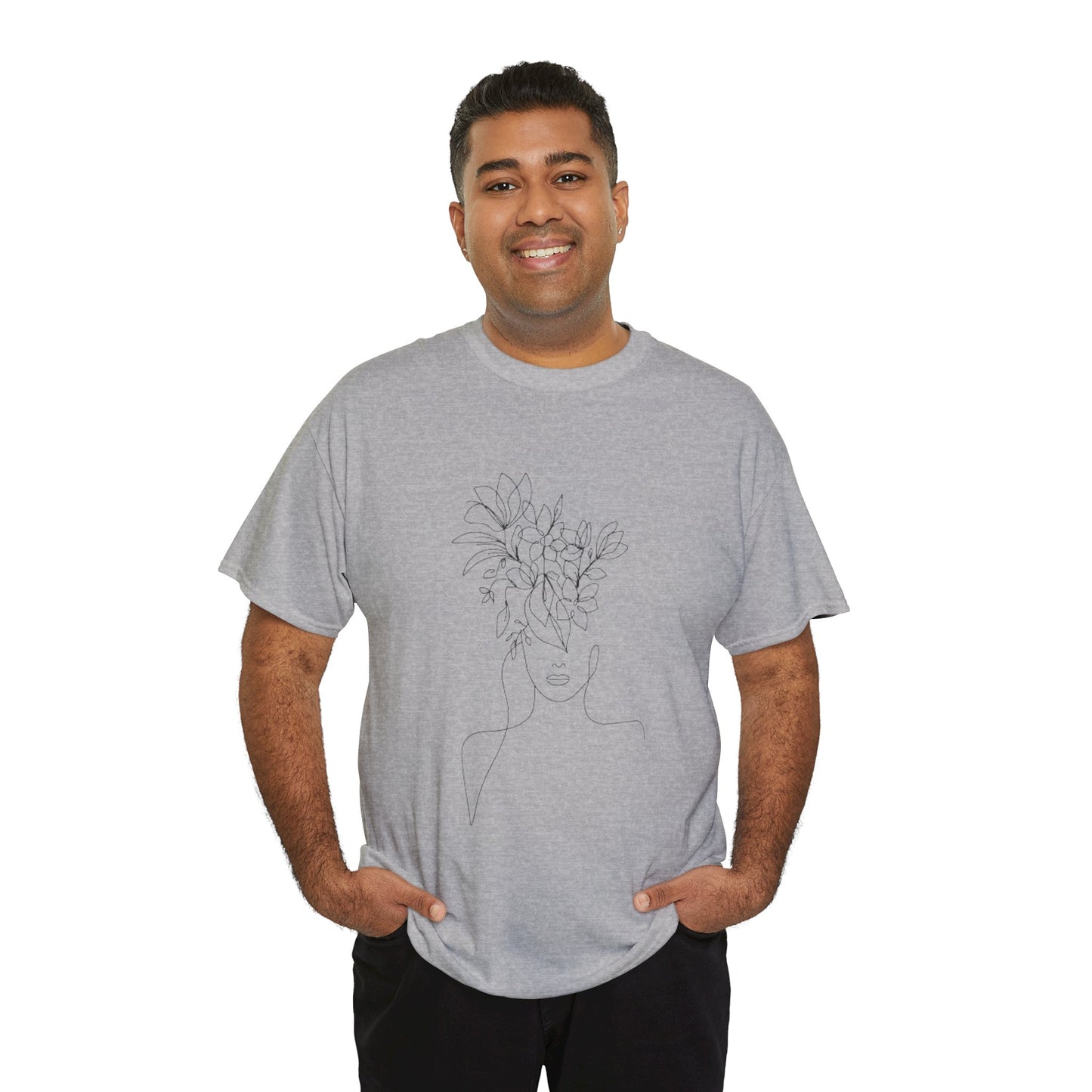 Women Artwork T Shirt with Hearts