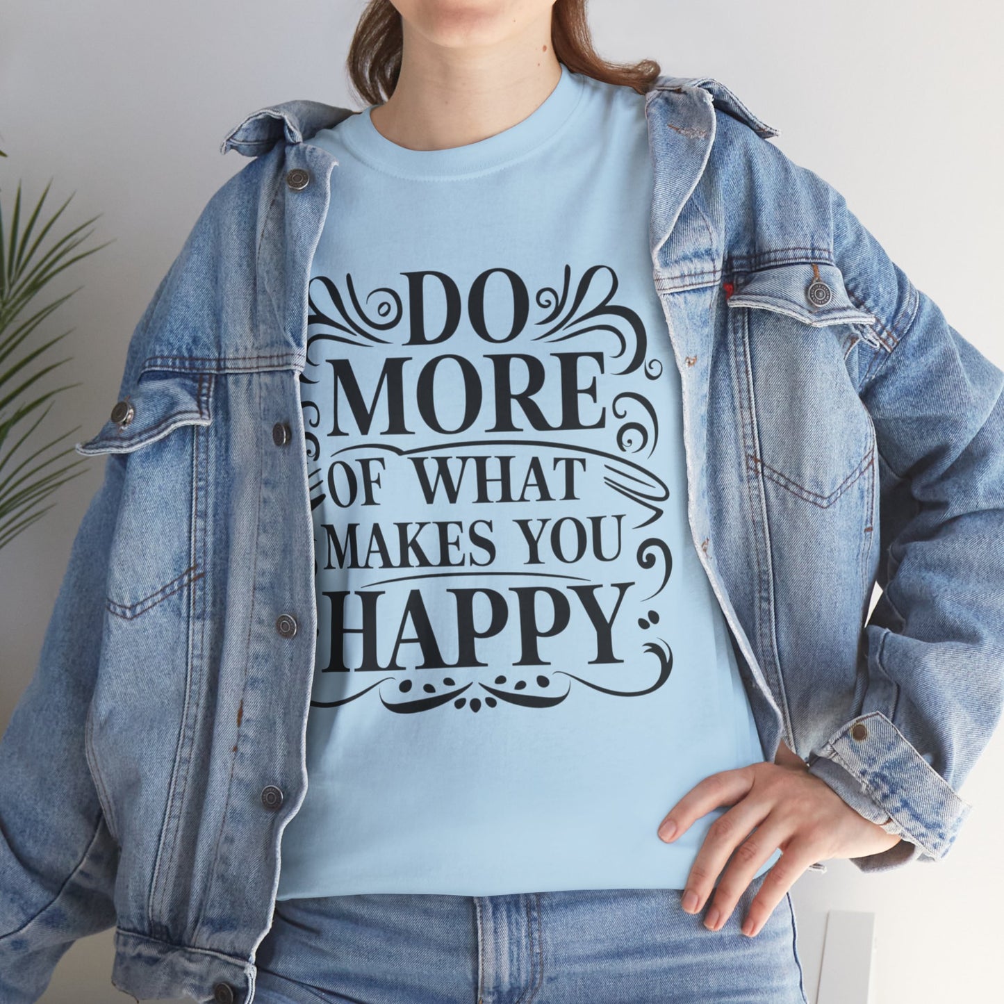 Do More Of What Printed T Shirt with Hearts