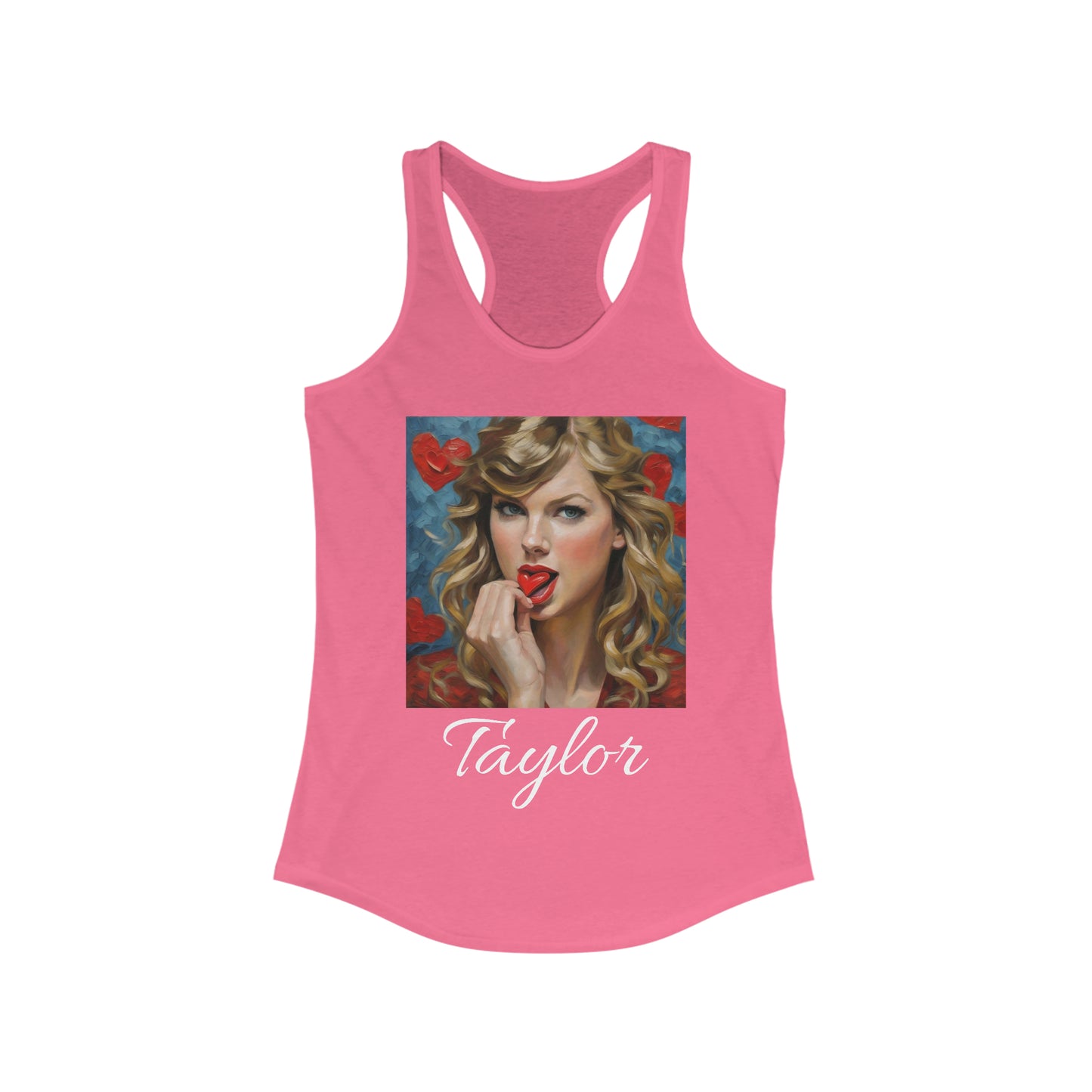 Taylor Swift Tank Top with Hearts