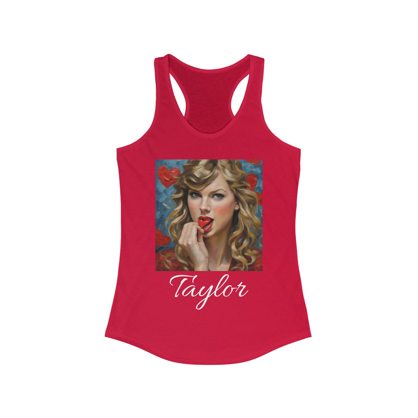 Taylor Swift Tank Top with Hearts