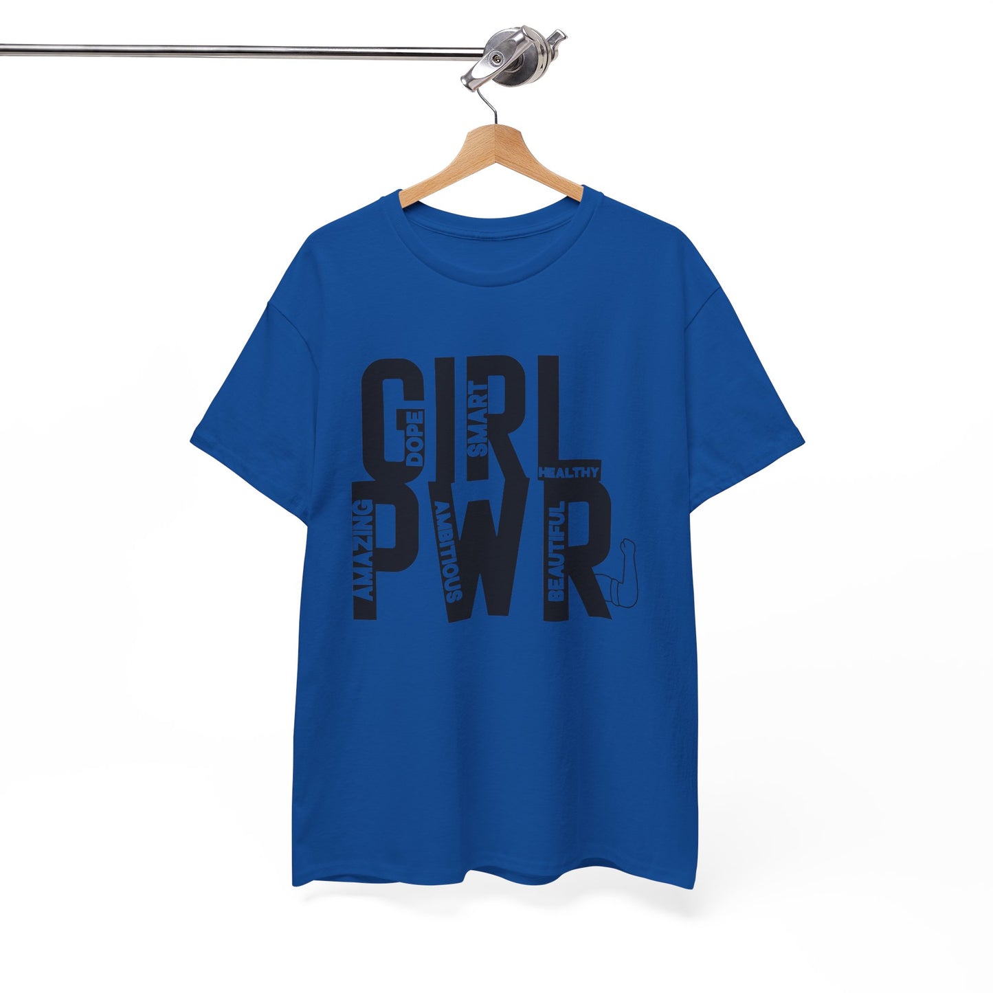 GIRL PWR Printed T Shirt with Hearts