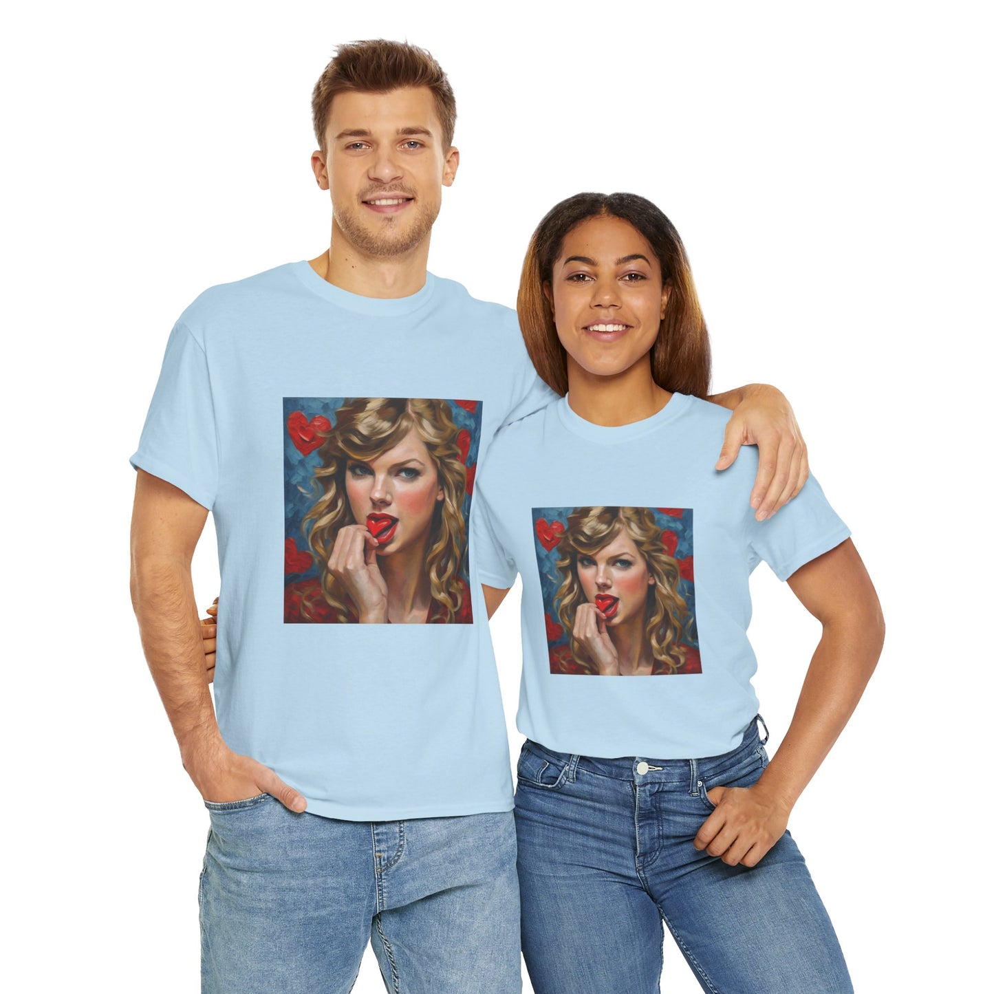 Taylor Swift T Shirt with Hearts