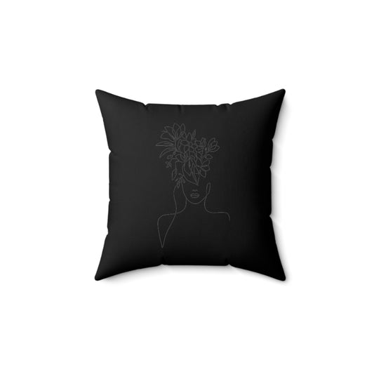 Women Spun Polyester Square Pillow
