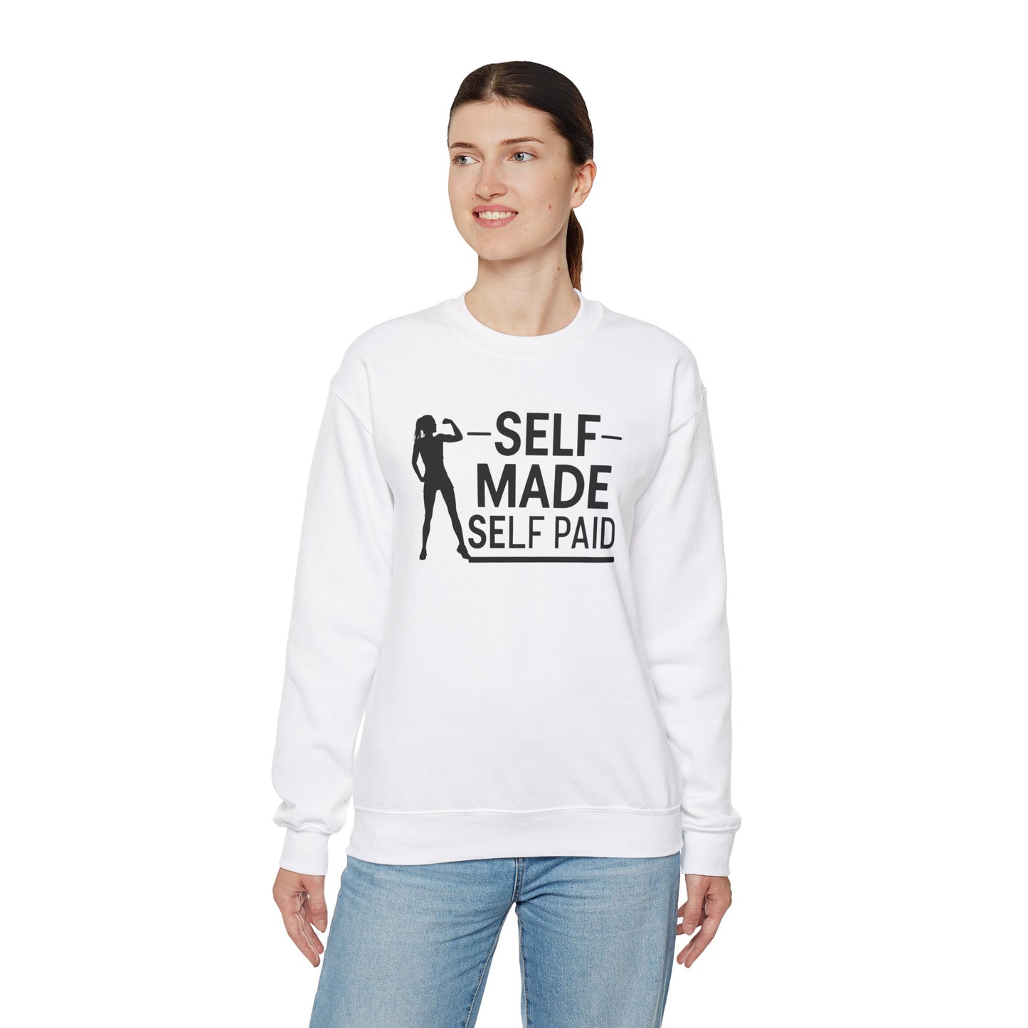 Self Made Self Paid Unisex Heavy Blend™ Crewneck Sweatshirt