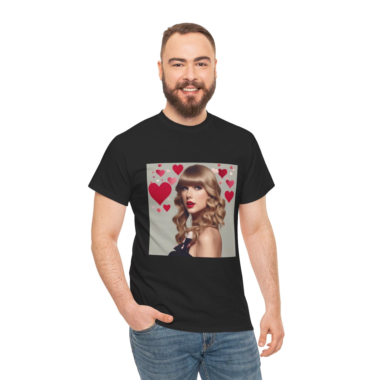 Taylor Swift T Shirt with Hearts