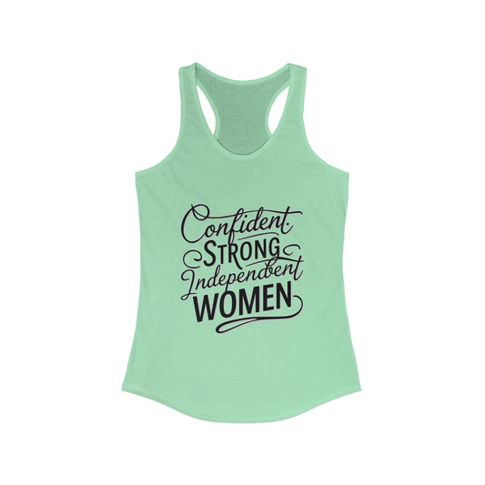 Confident strong Women's Ideal Racerback Tank