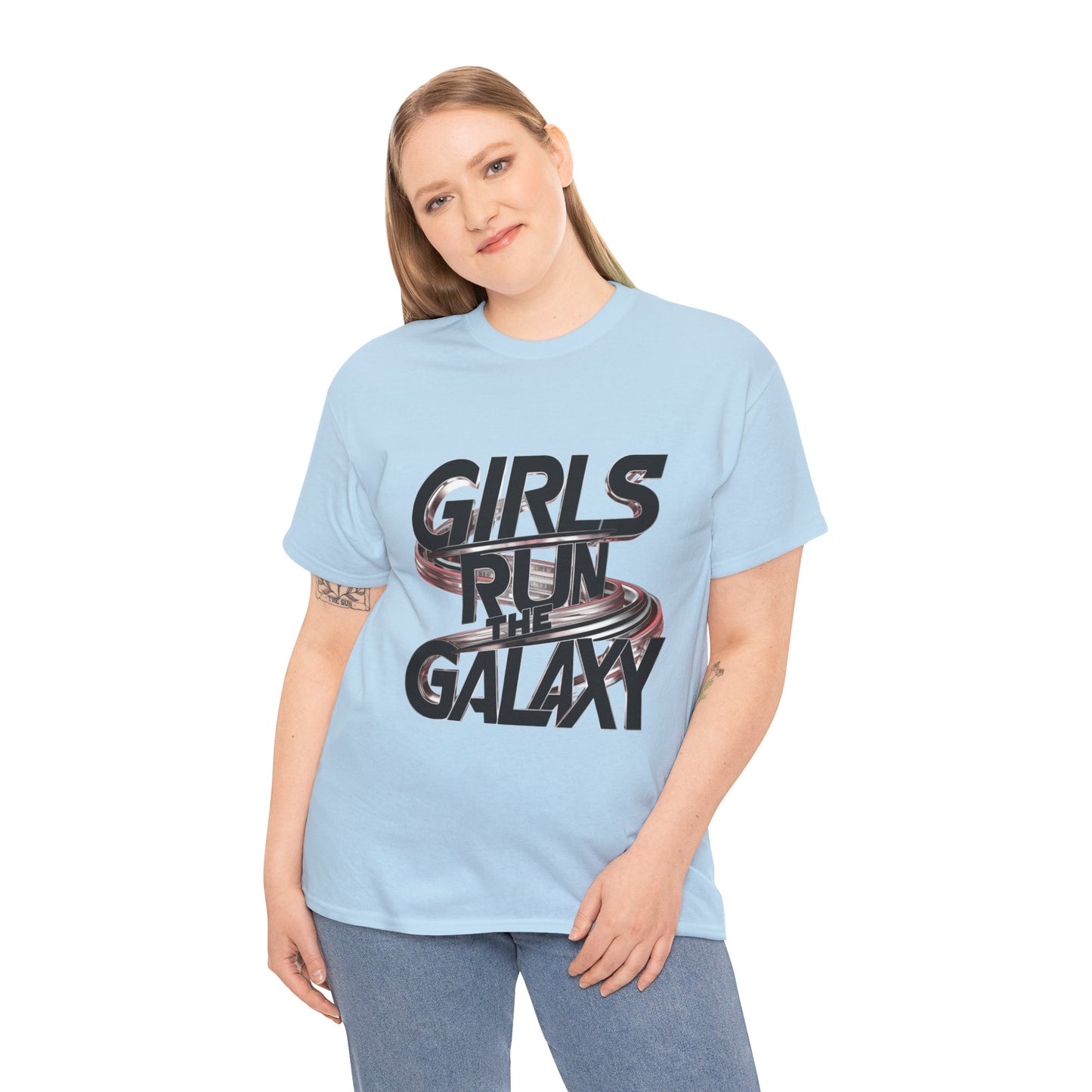 Girl Run The Galaxy T Shirt with Hearts