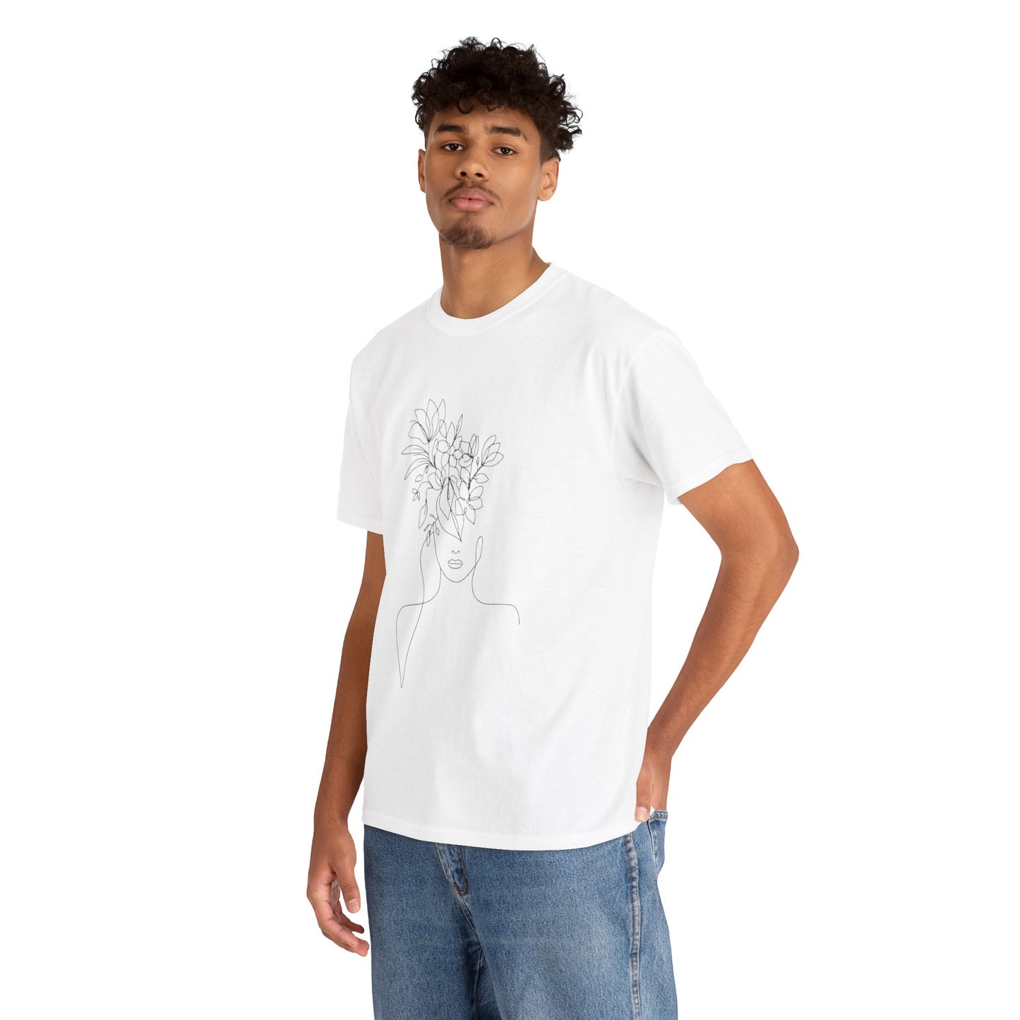 Women Artwork T Shirt with Hearts