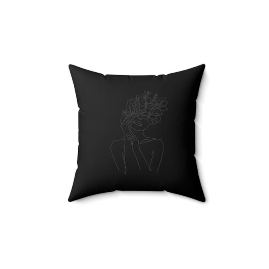 Women Spun Polyester Square Pillow