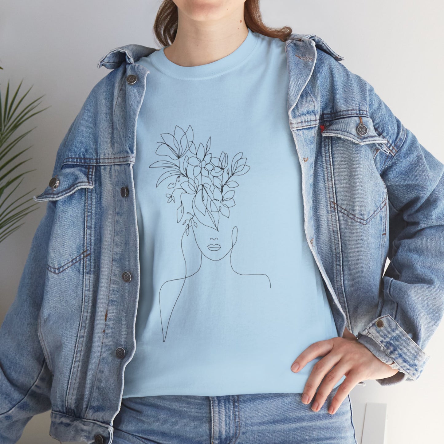 Women Artwork T Shirt with Hearts
