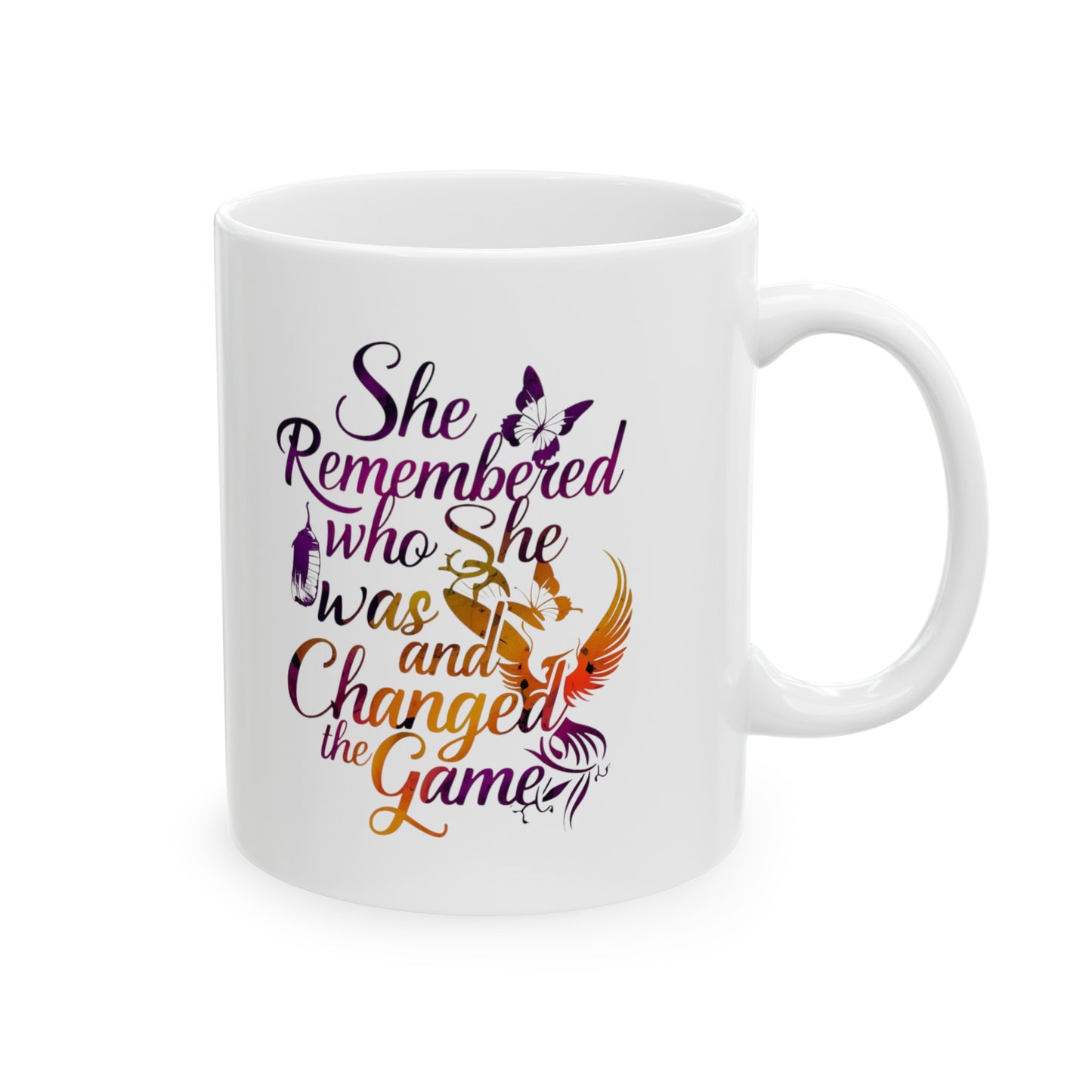 She Remembered Printed Ceramic Mug, (11oz, 15oz)