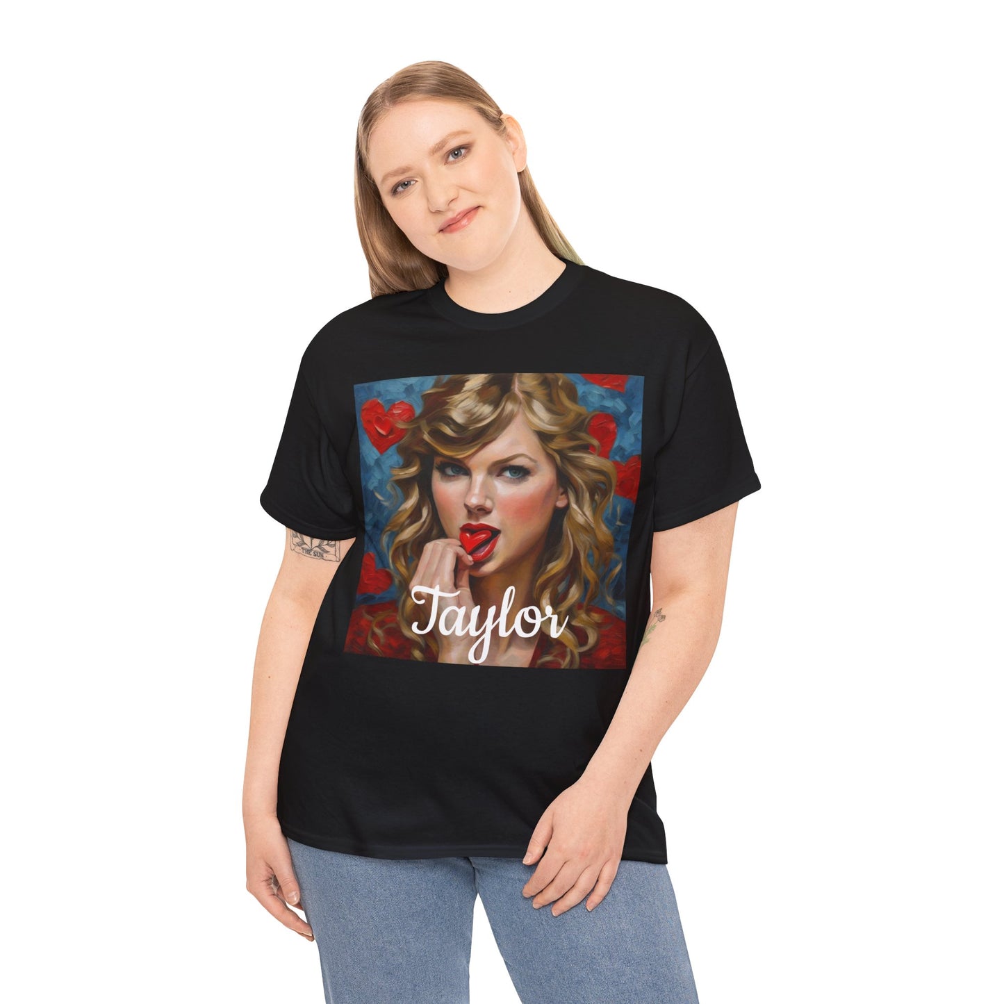Taylor Swift T Shirt with Hearts