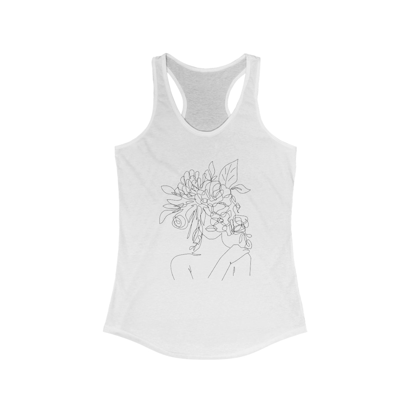 Women Artwork Tank Top with Hearts