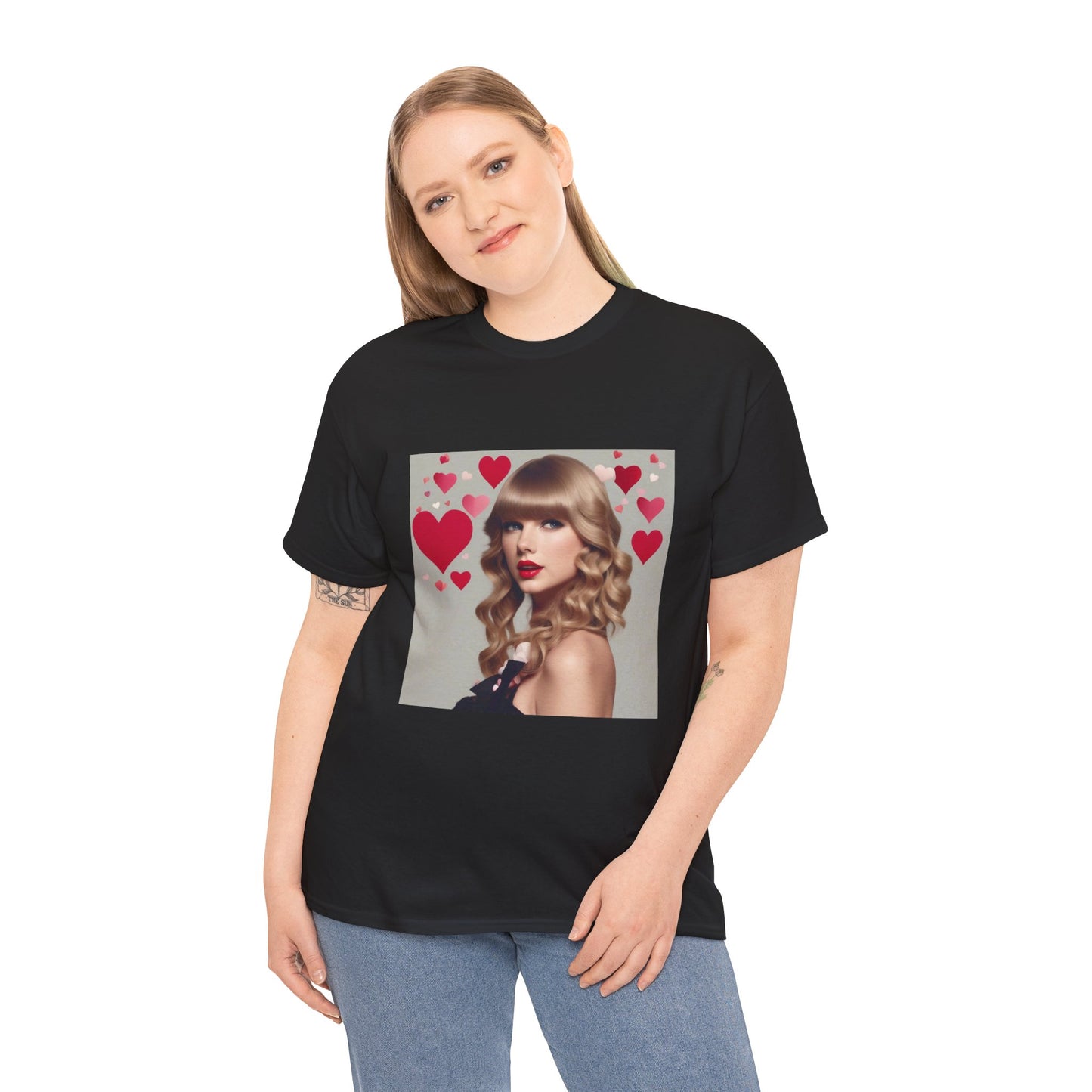 Taylor Swift T Shirt with Hearts