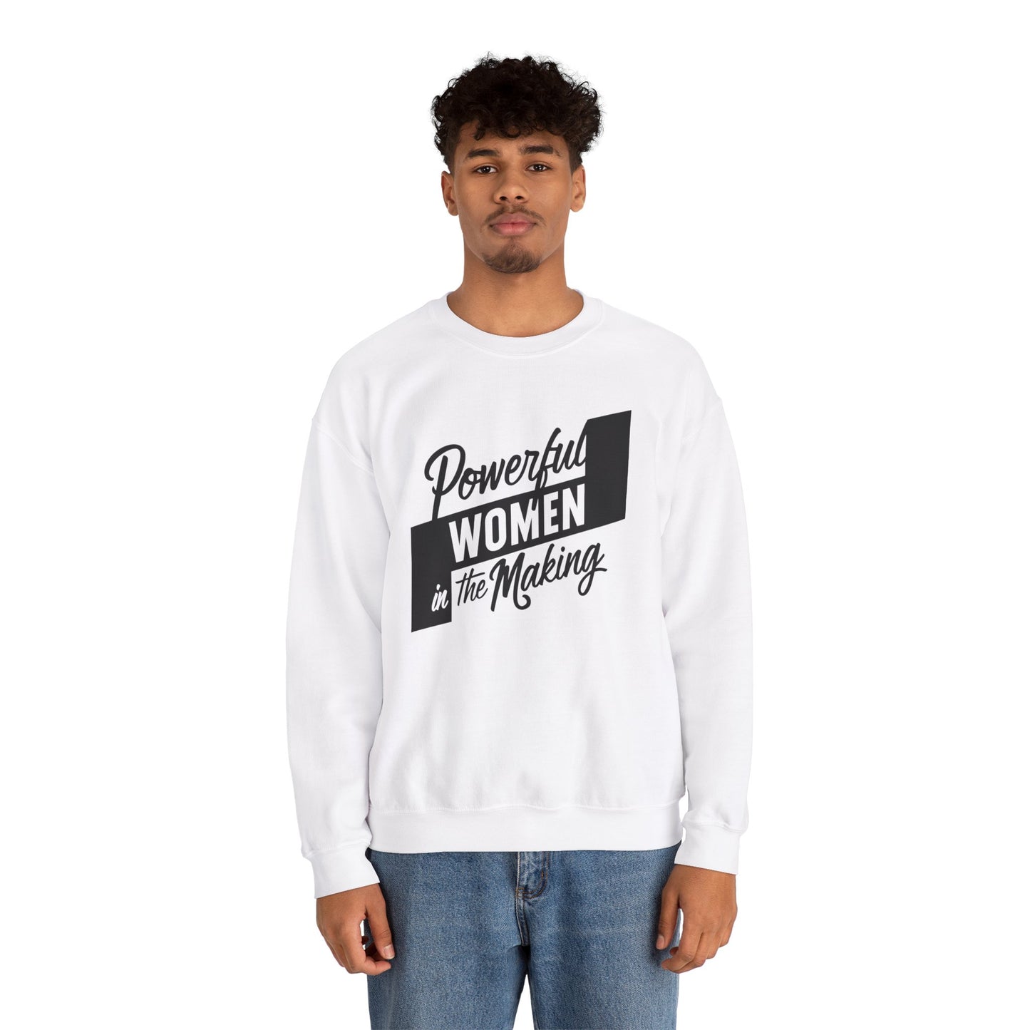 Powerful Women In The Making Unisex Heavy Blend™ Crewneck Sweatshirt