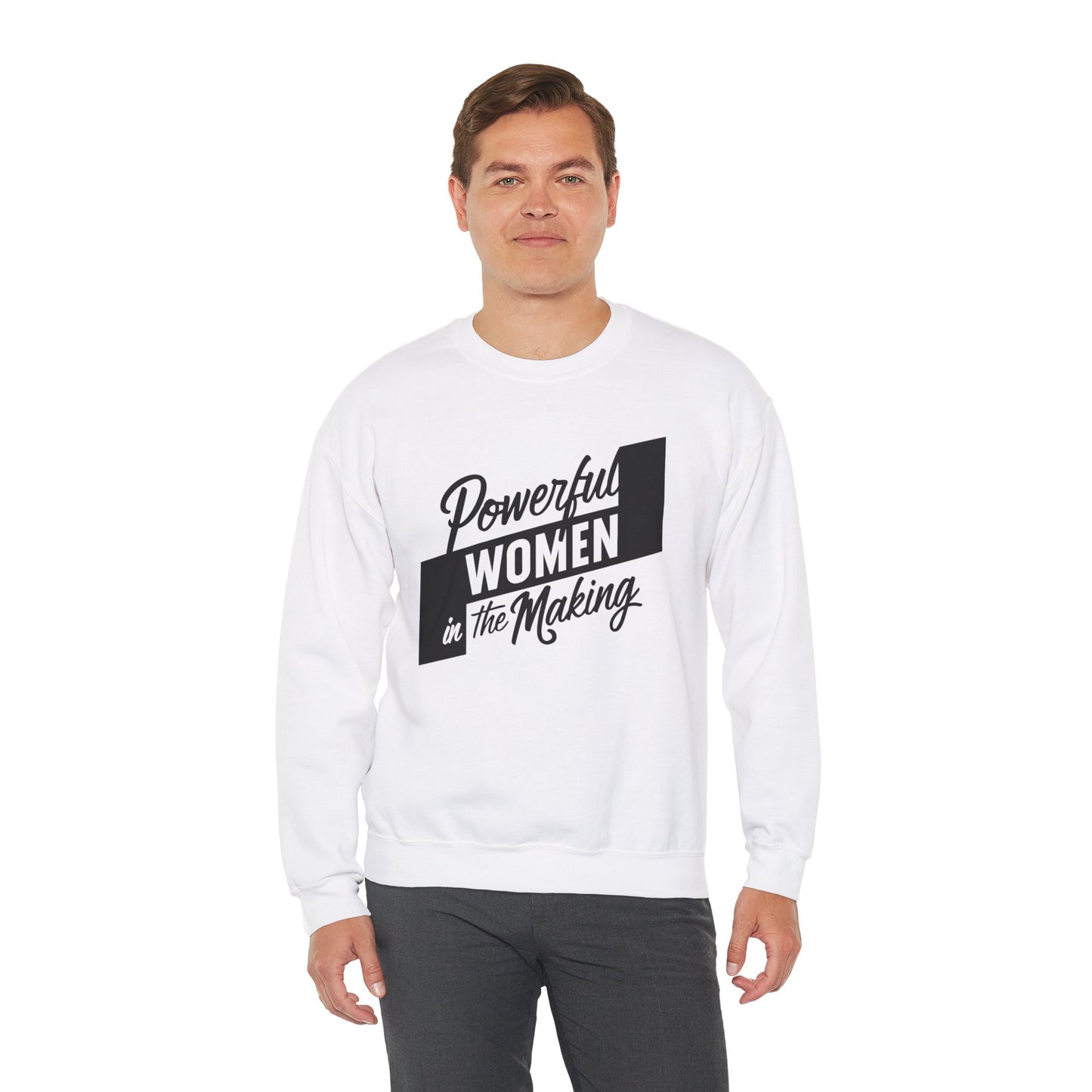 Powerful Women In The Making Unisex Heavy Blend™ Crewneck Sweatshirt