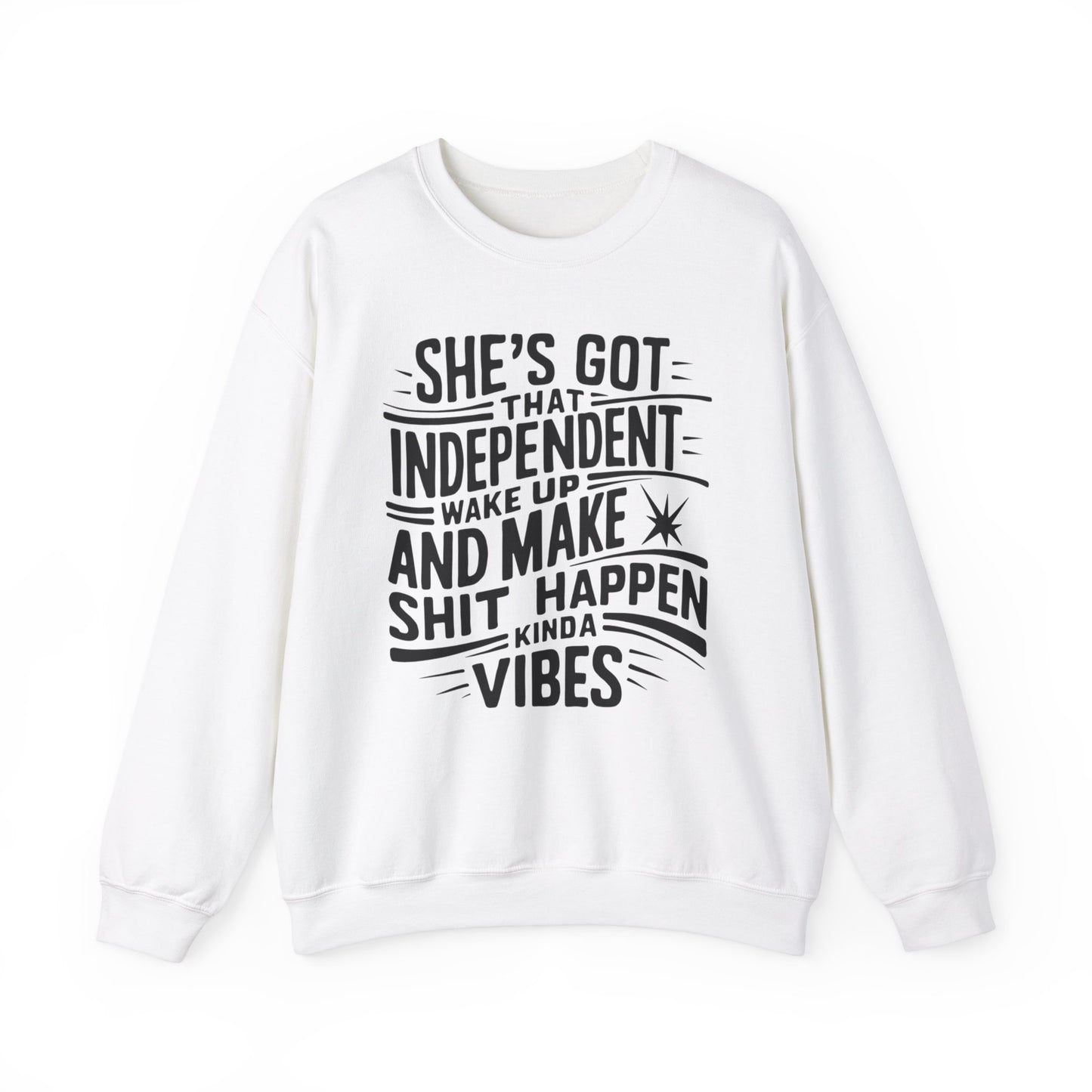 She's Got That Independent Wake Up Unisex Heavy Blend™ Crewneck Sweatshirt