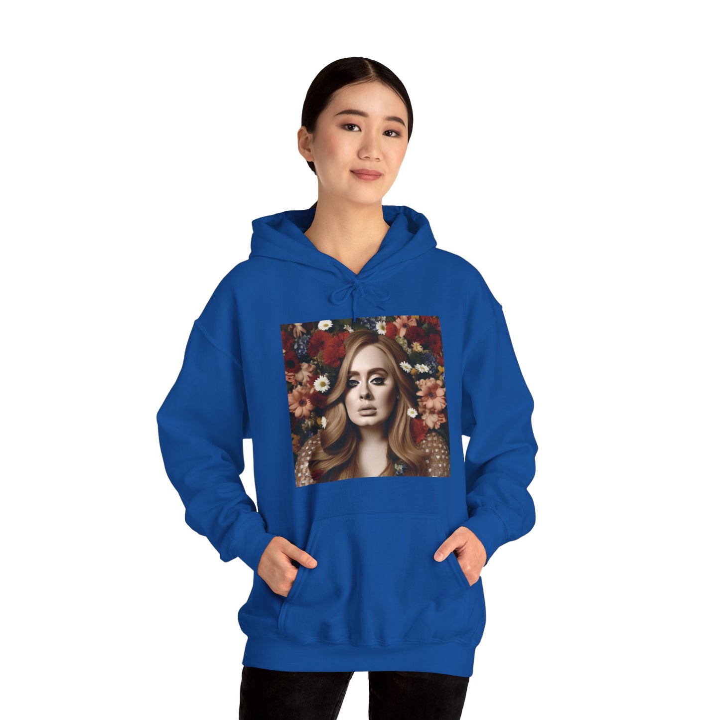 Adele Printed Unisex Heavy Blend™ Hooded Sweatshirt