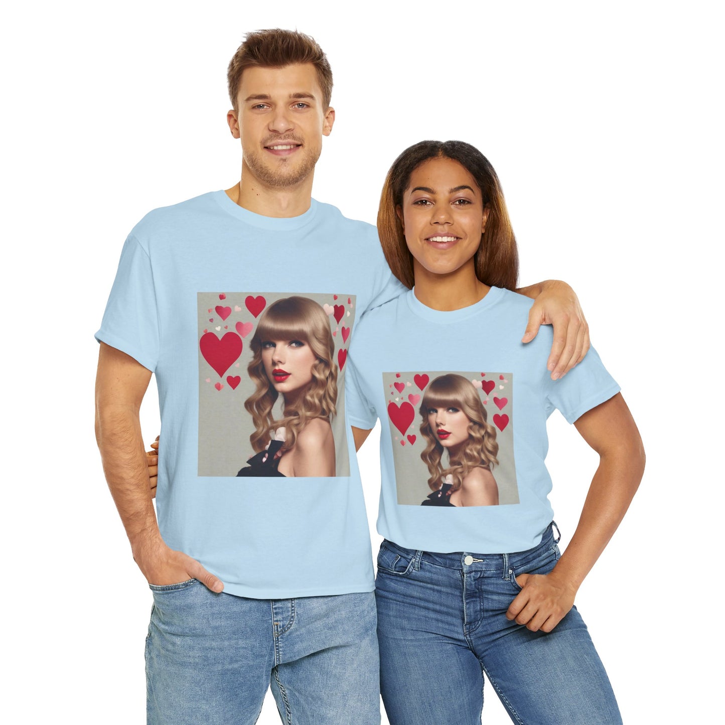 Taylor Swift T Shirt with Hearts