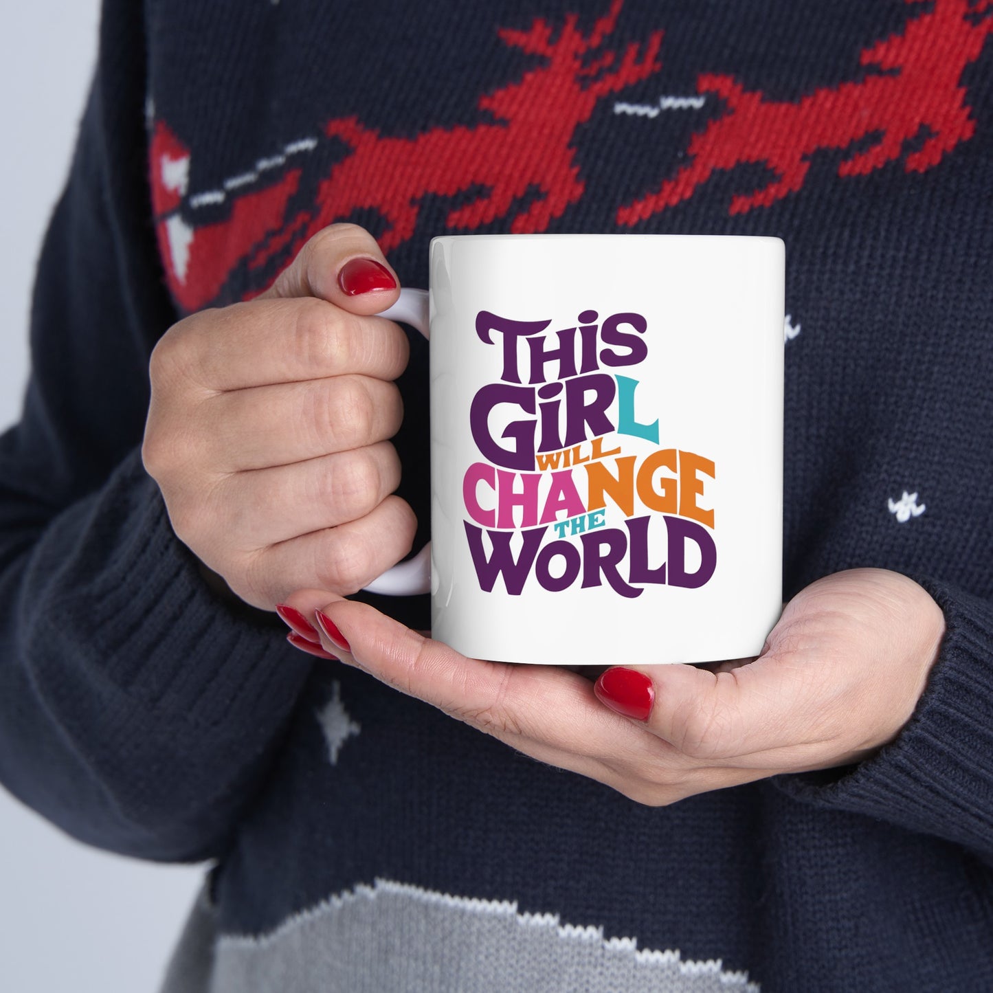 This Girl Will Change The World Ceramic Mug, (11oz, 15oz)