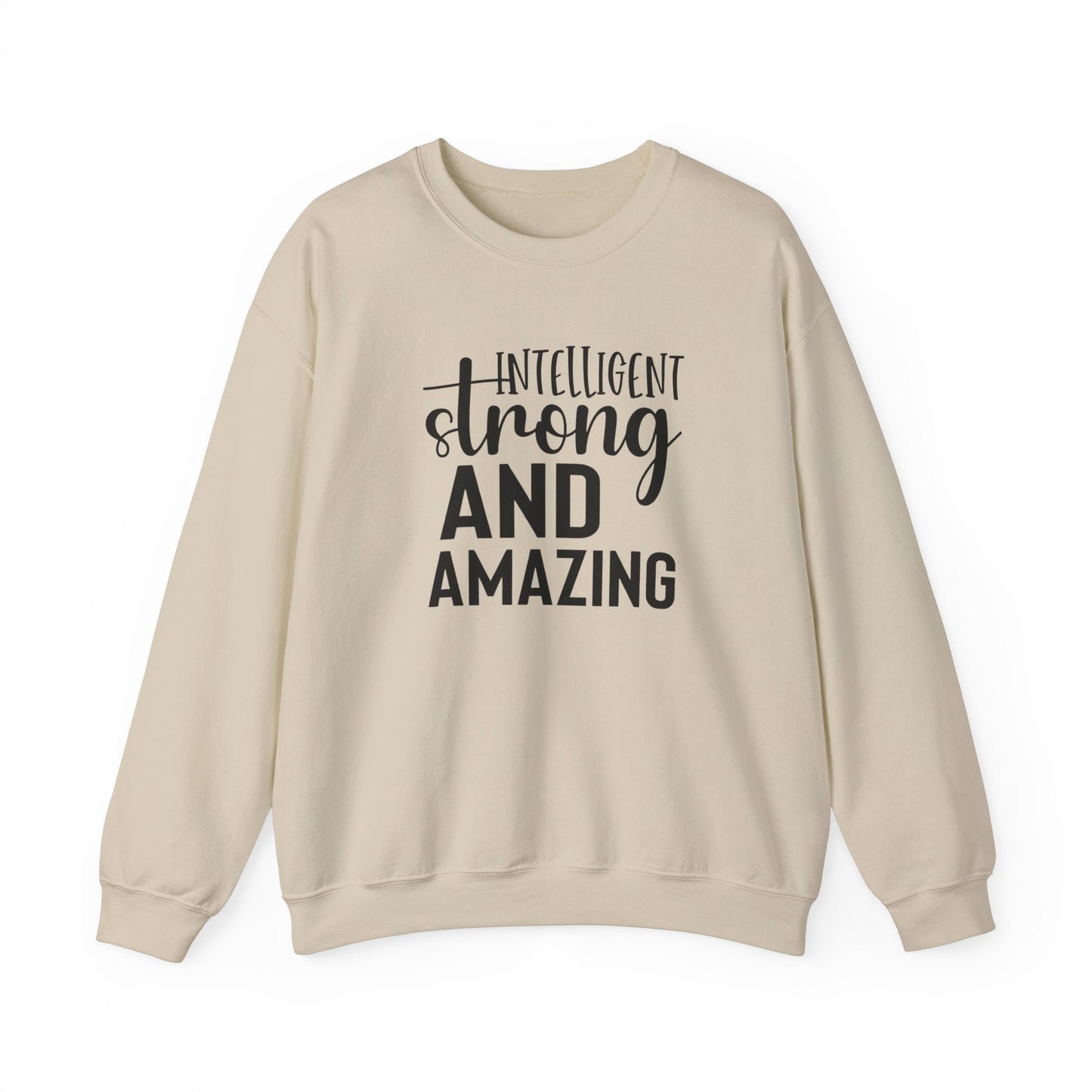 Intelligent Strong And Amazing Unisex Heavy Blend™ Crewneck Sweatshirt