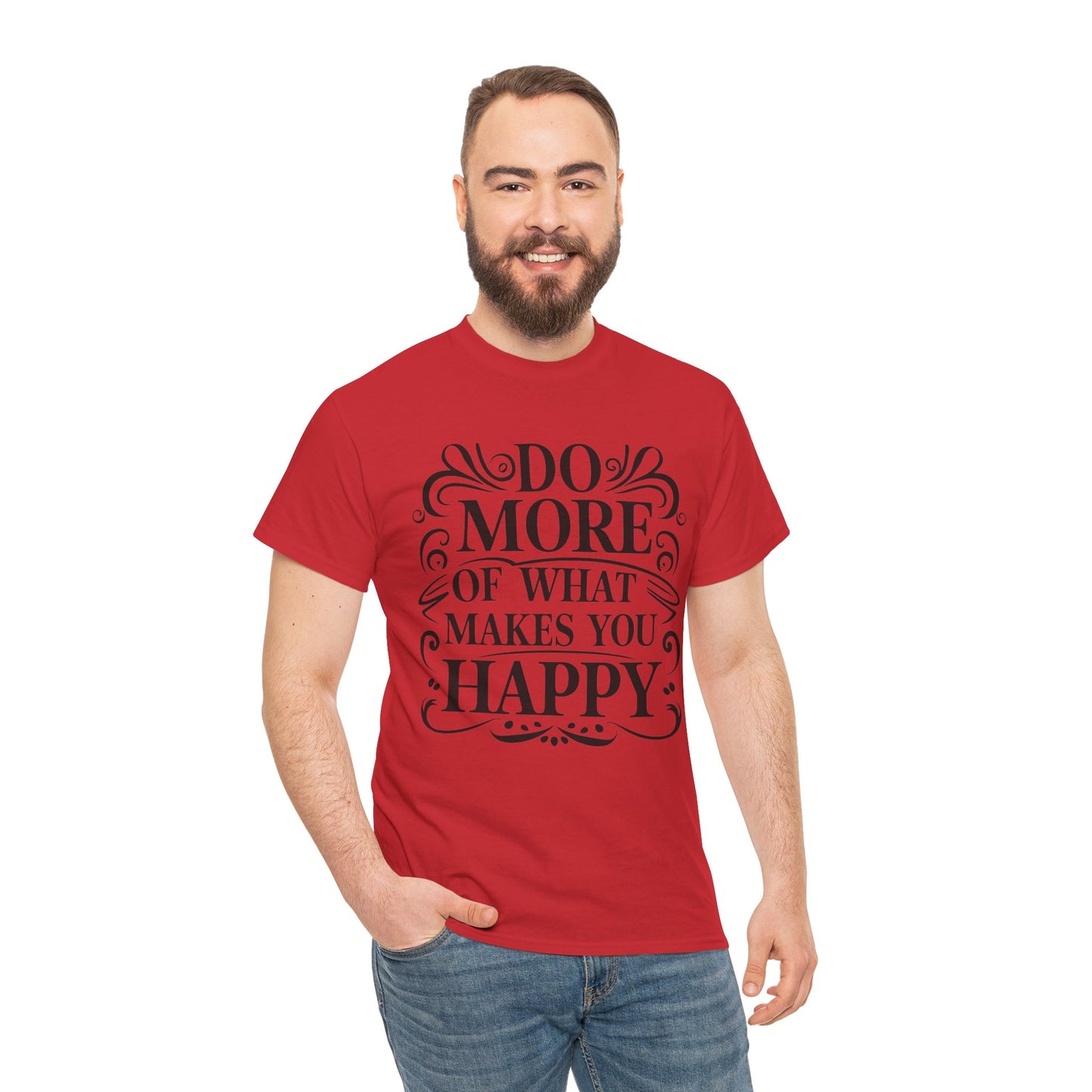 Do More Of What Printed T Shirt with Hearts