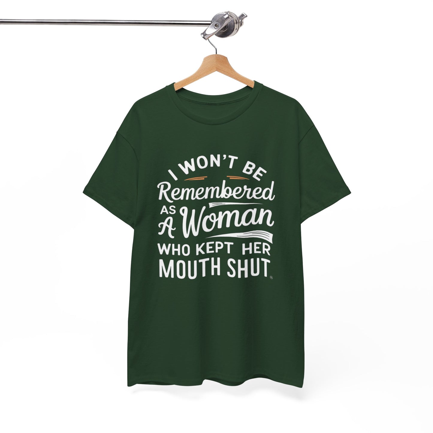 I WON'T Be Printed  T Shirt with Hearts
