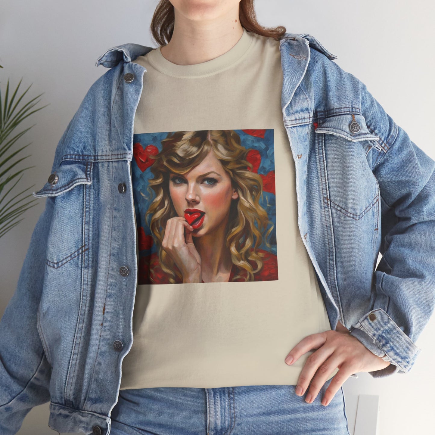 Taylor Swift T Shirt with Hearts