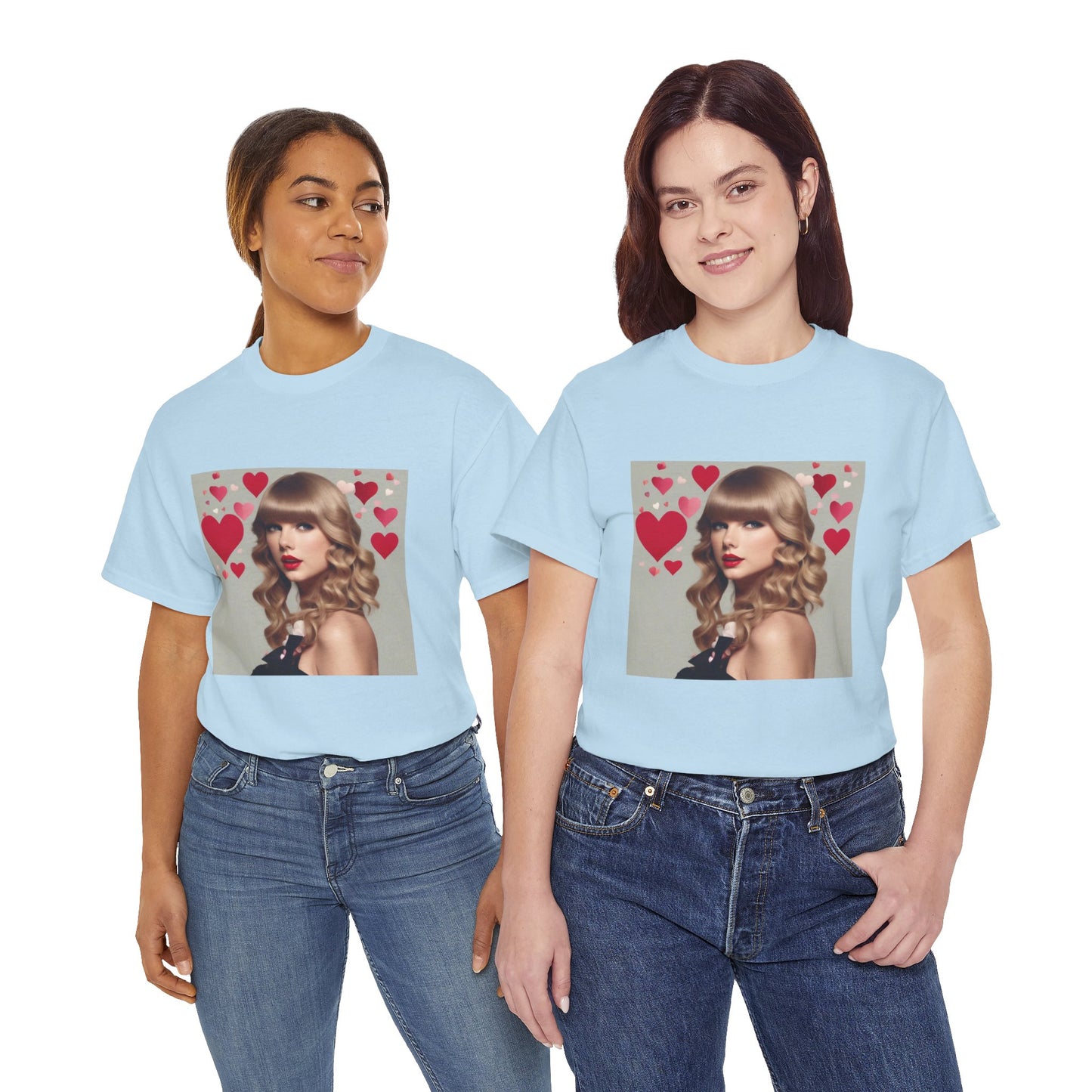 Taylor Swift T Shirt with Hearts