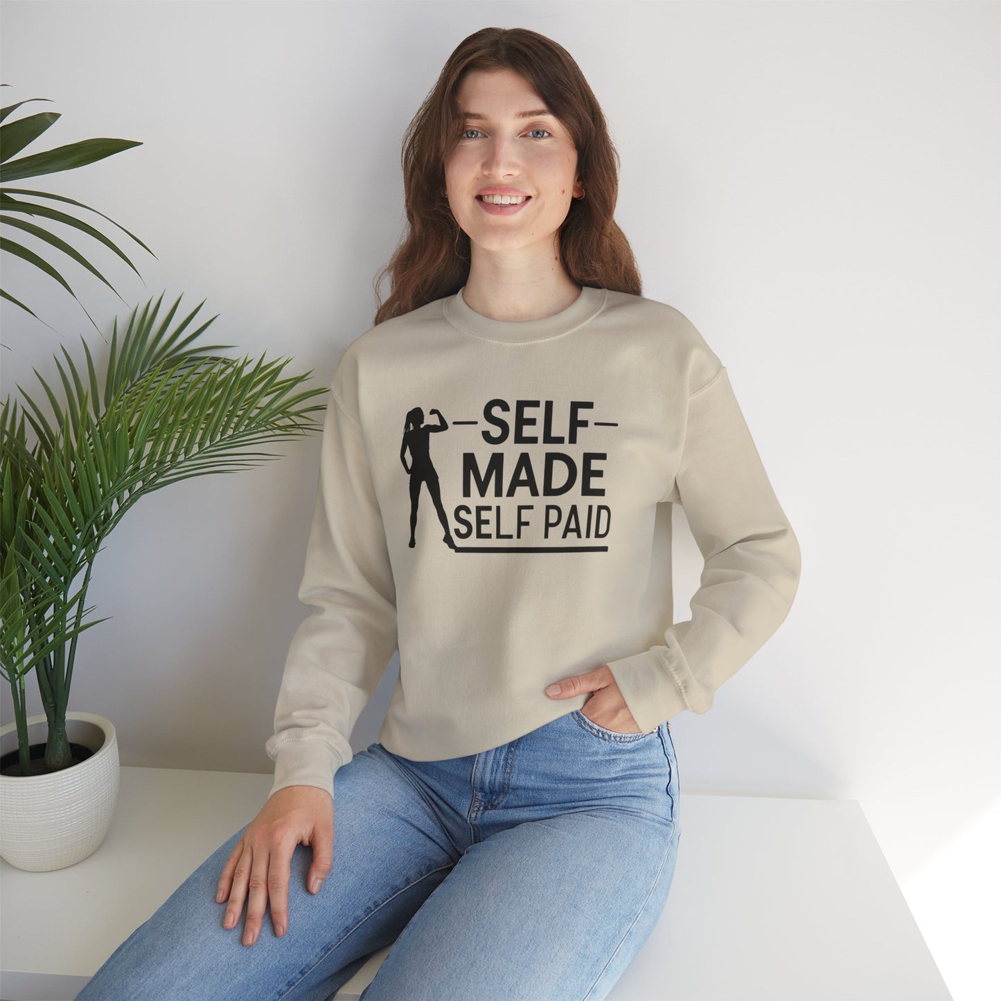 Self Made Self Paid Unisex Heavy Blend™ Crewneck Sweatshirt