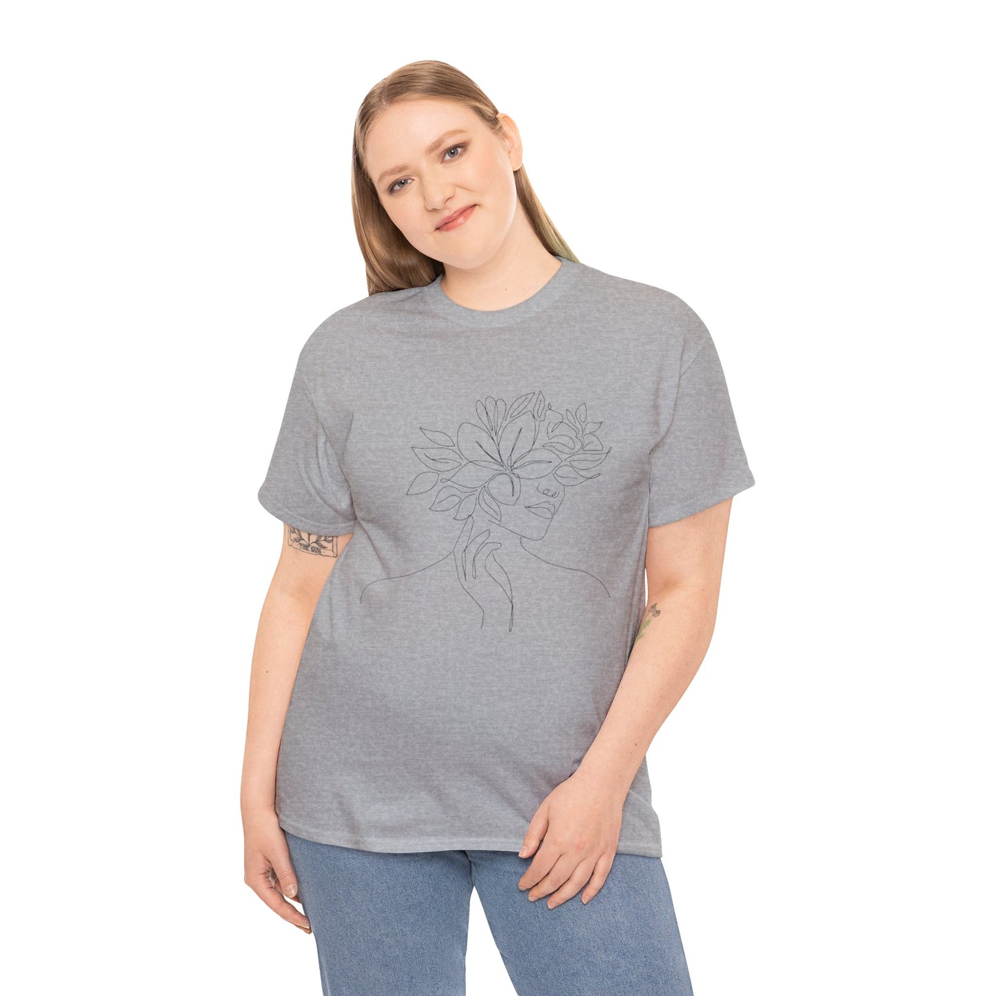 Women Artwork T Shirt with Hearts