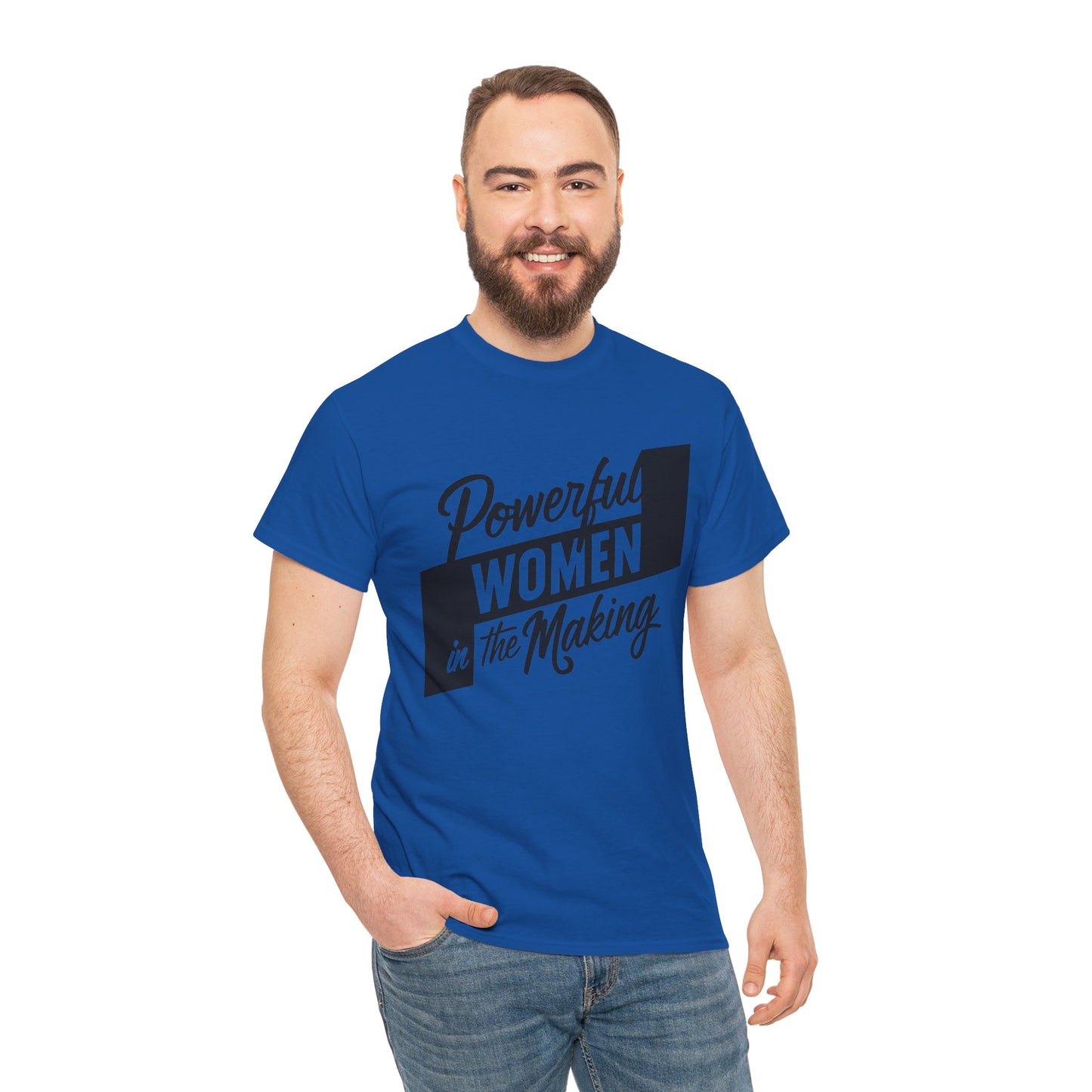 Powerful Women Printed T Shirt with Hearts