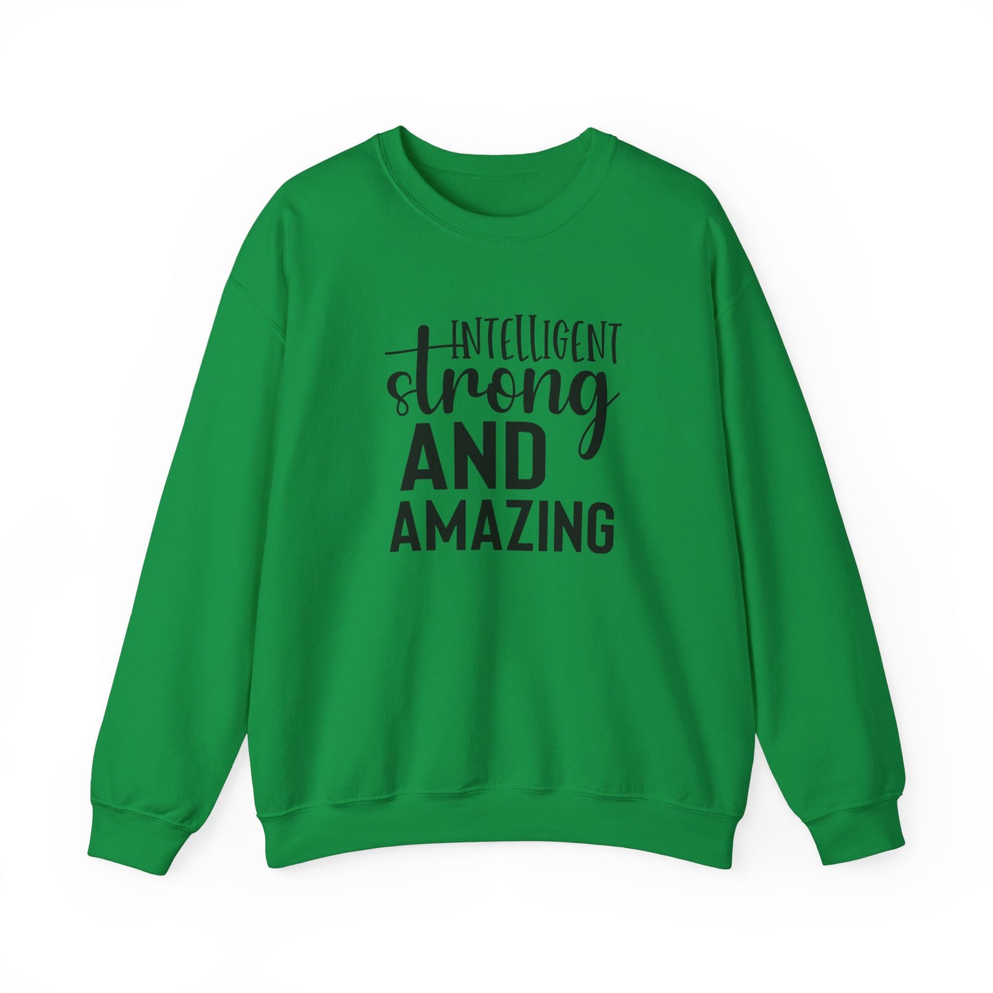 Intelligent Strong And Amazing Unisex Heavy Blend™ Crewneck Sweatshirt