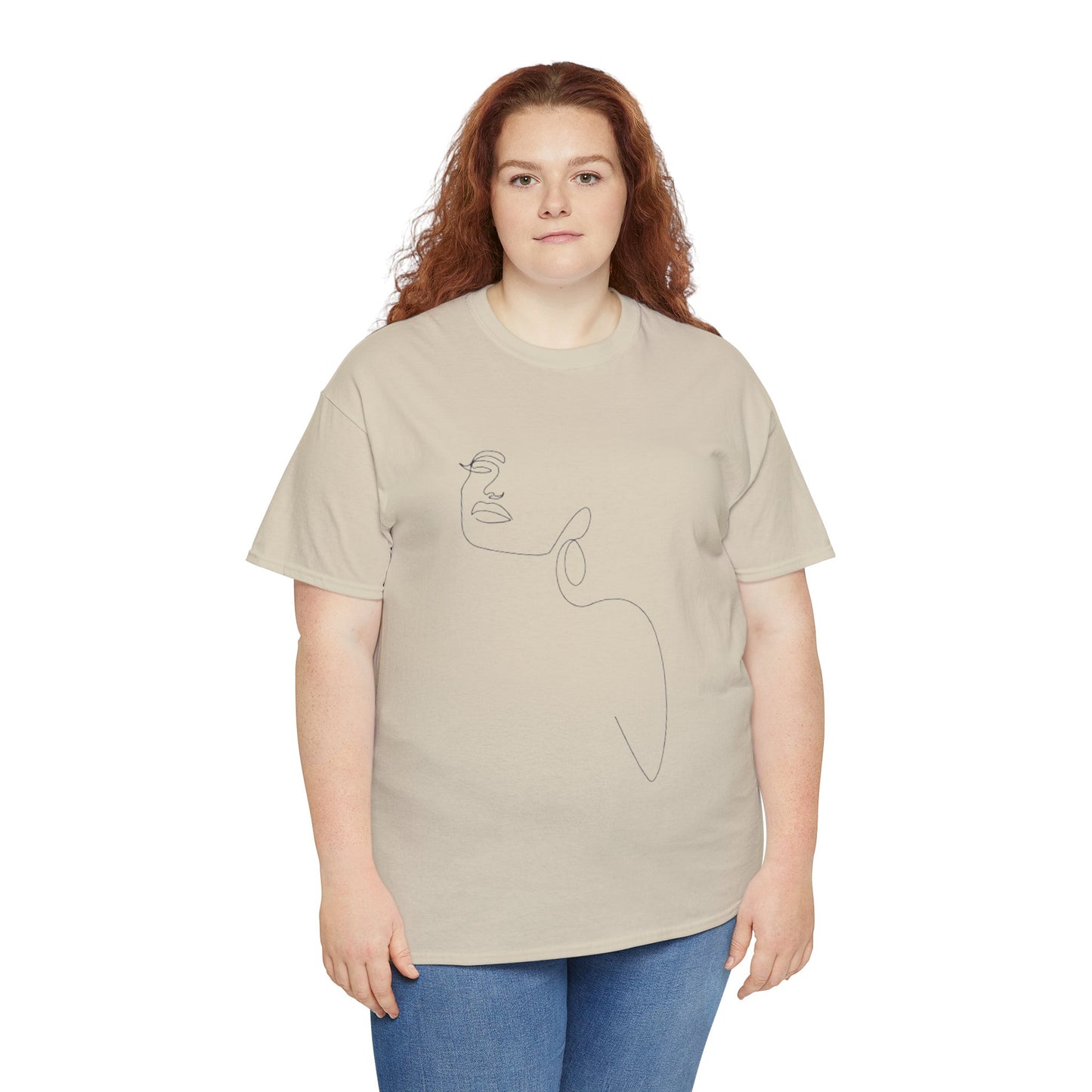 Women Artwork T Shirt with Hearts