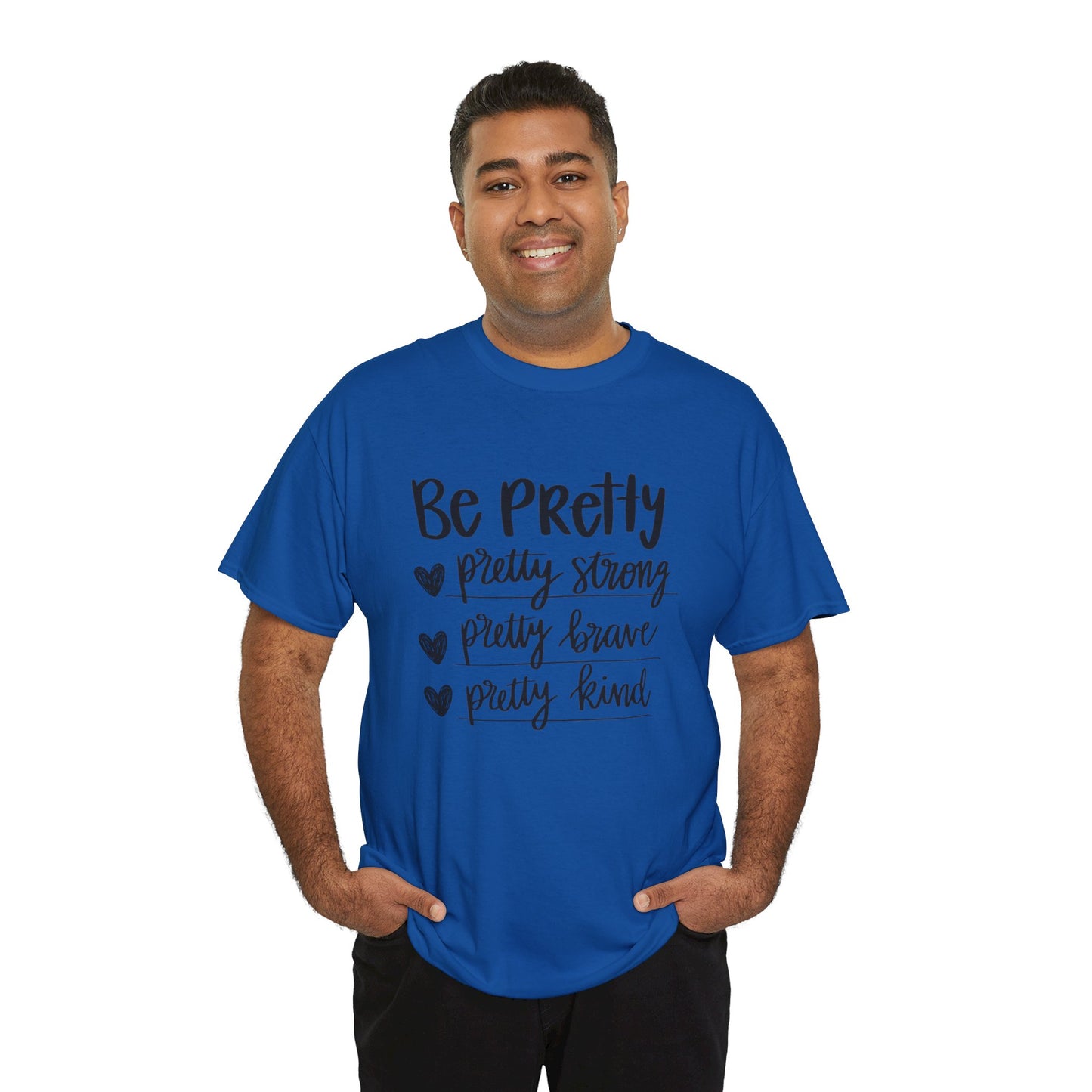Be Pretty Printed T Shirt with Hearts