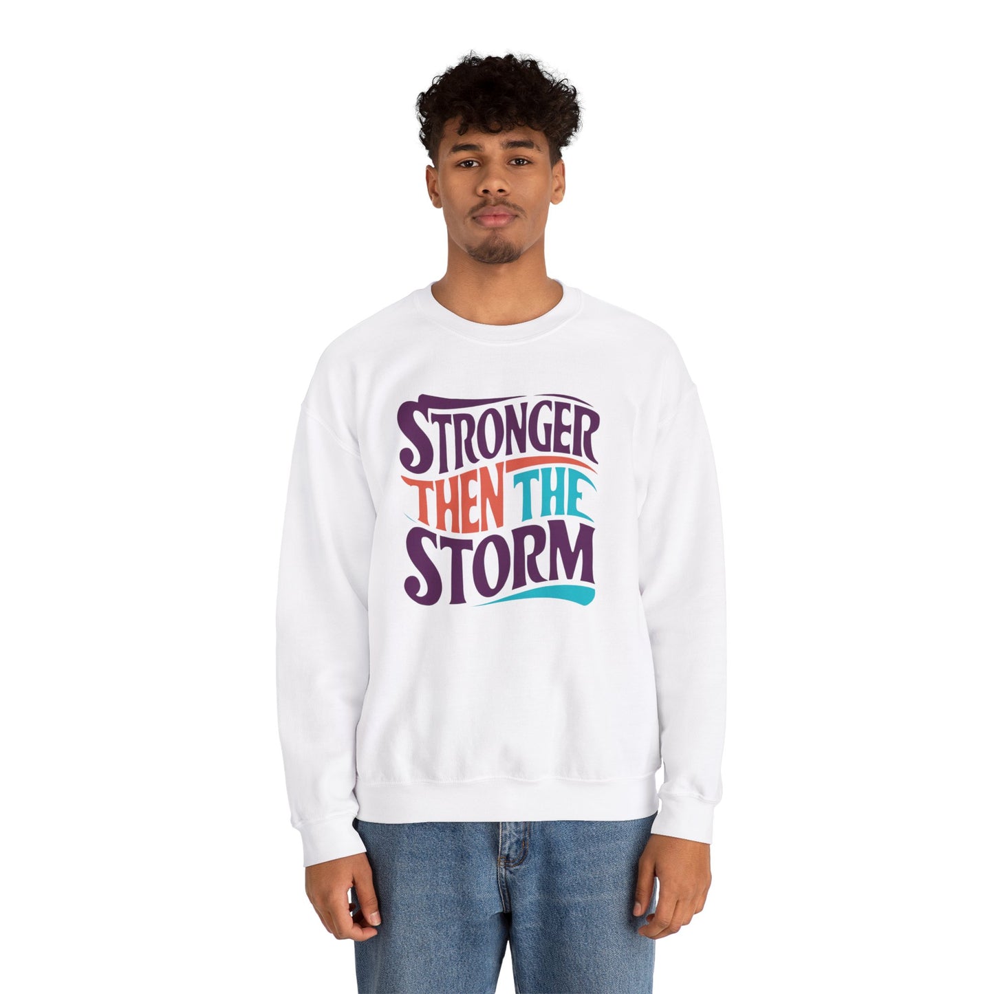 Stronger Then The Storm Unisex Heavy Blend™ Crewneck Sweatshirt