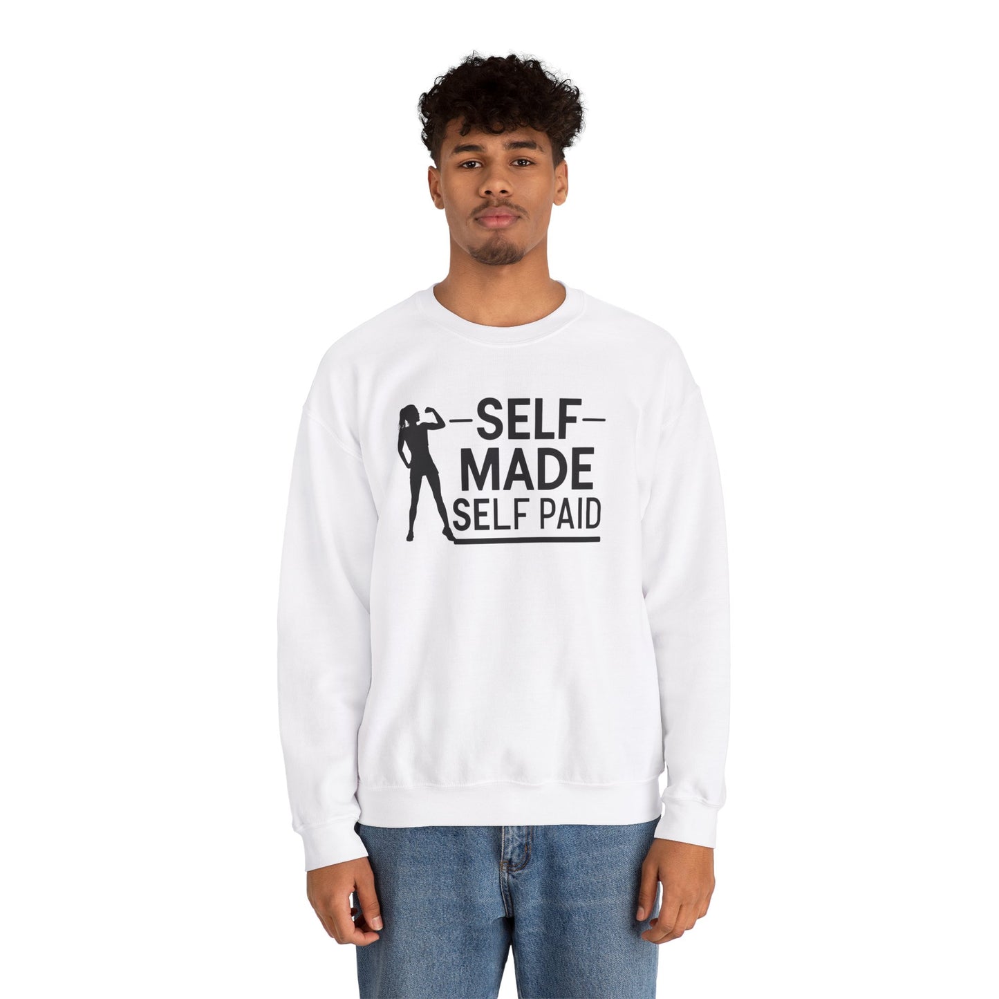 Self Made Self Paid Unisex Heavy Blend™ Crewneck Sweatshirt