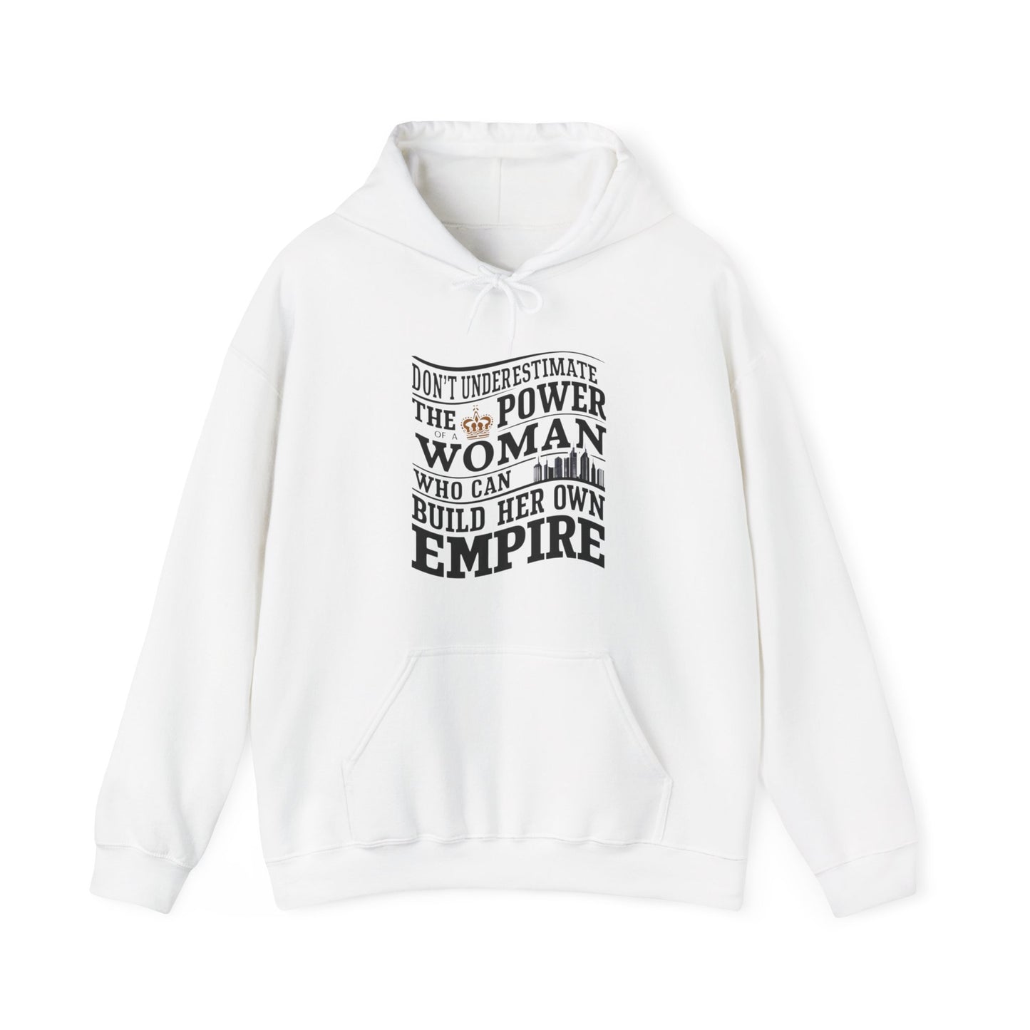 Don't Underestimate Printed Unisex Heavy Blend™ Hooded Sweatshirt