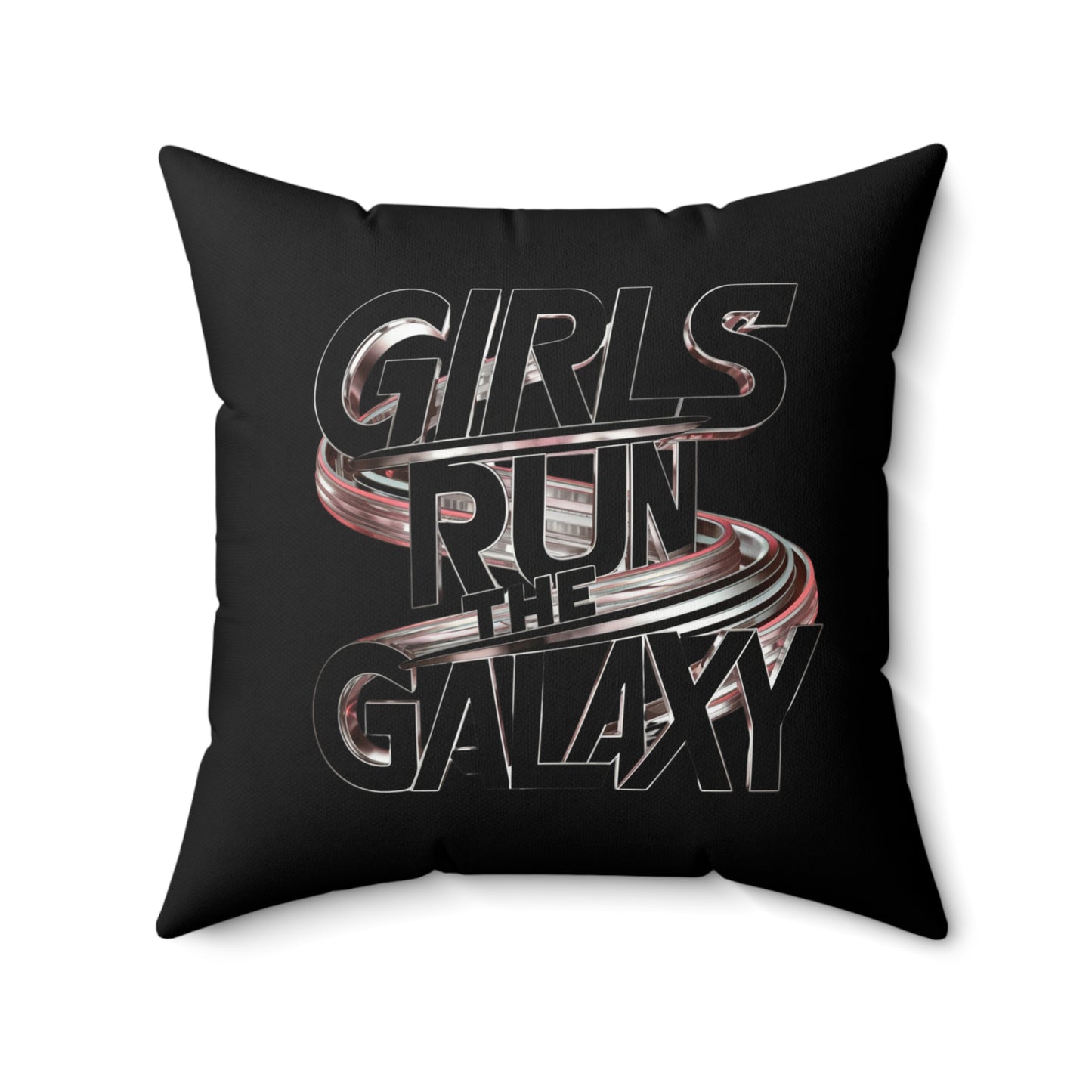 Girls Run   Spun Polyester Square Pillow