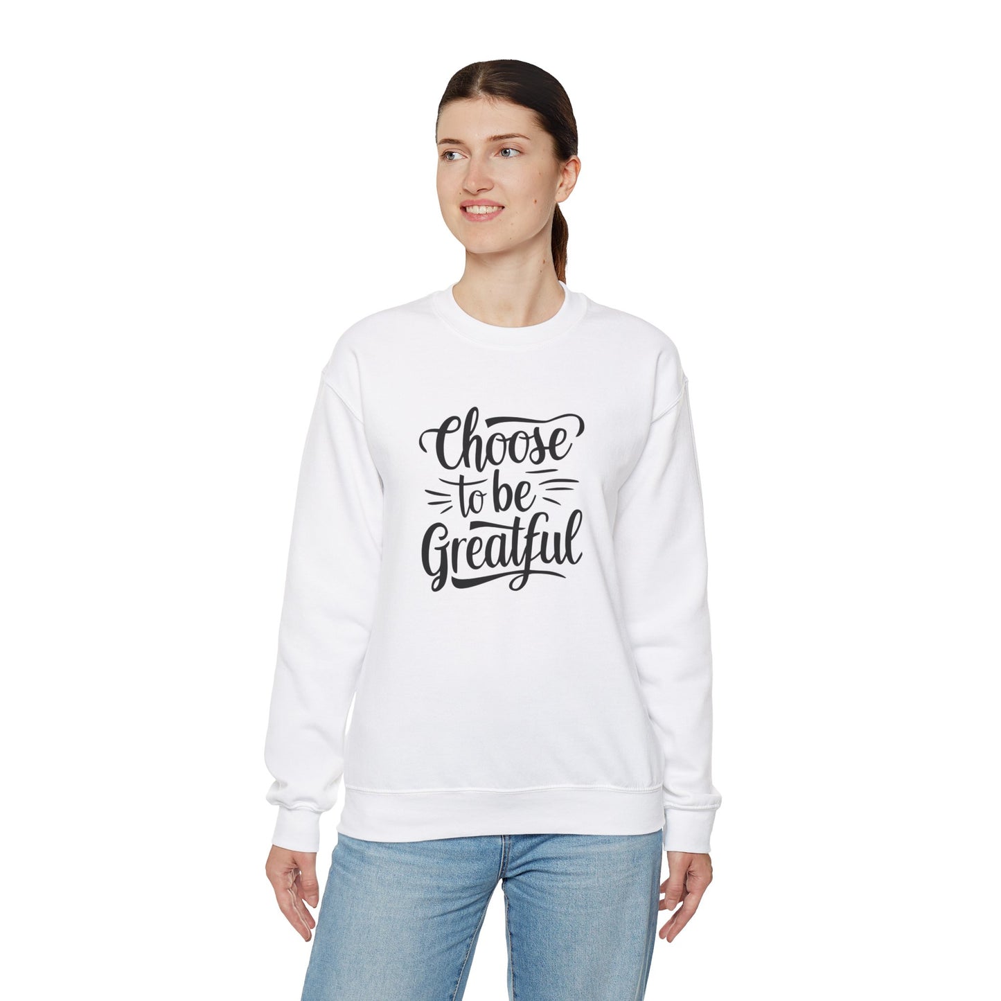 Choose To Be Greatful Unisex Heavy Blend™ Crewneck Sweatshirt