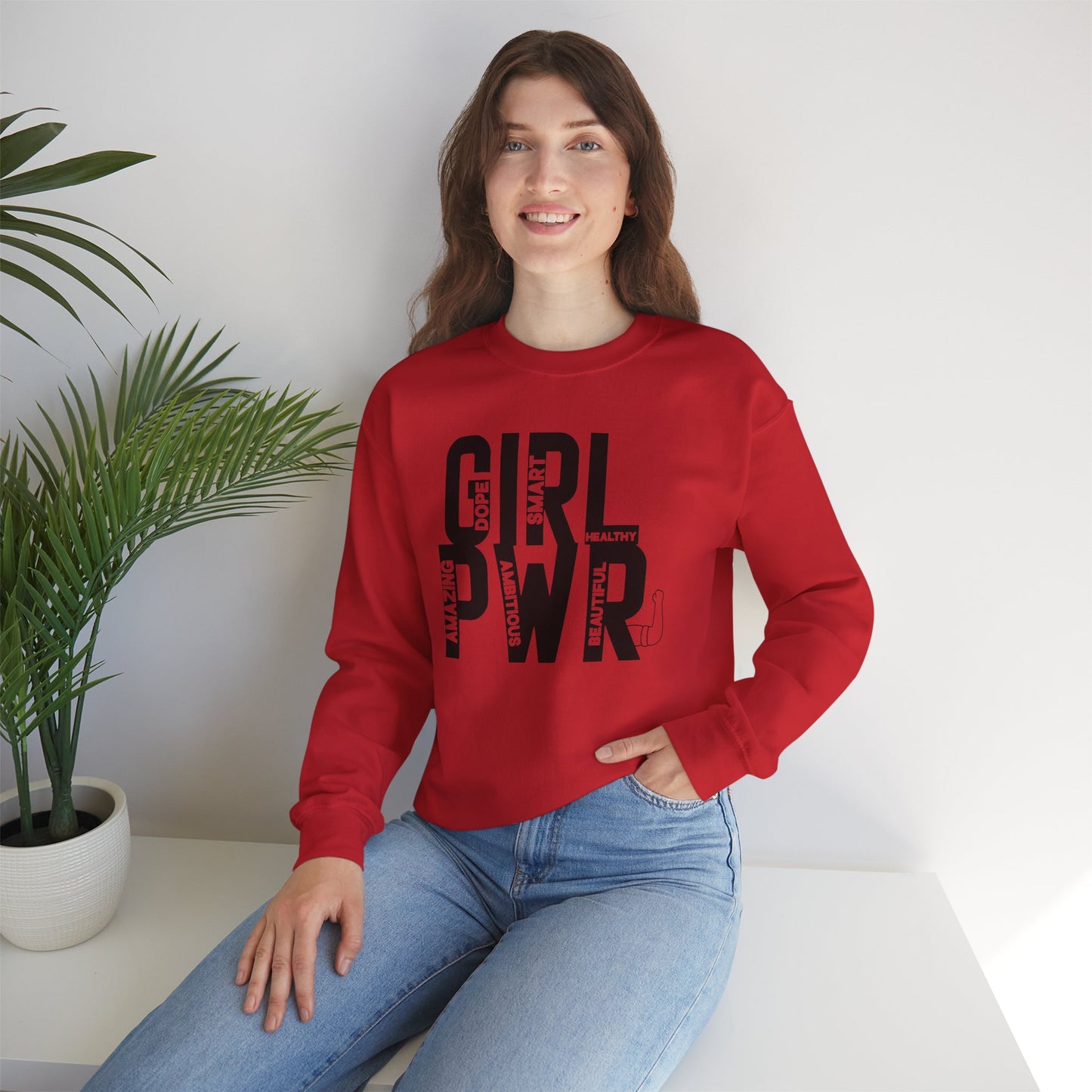 Girl PWR Unisex Heavy Blend™ Crewneck Sweatshirt