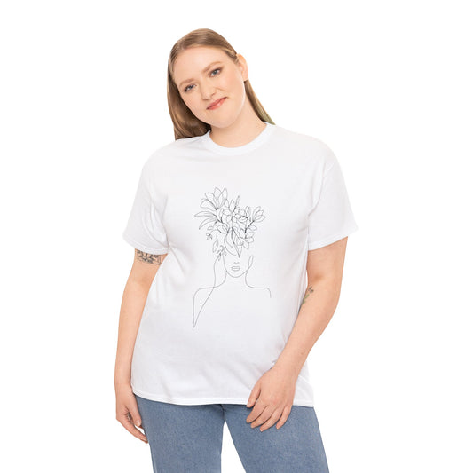 Women Artwork T Shirt with Hearts