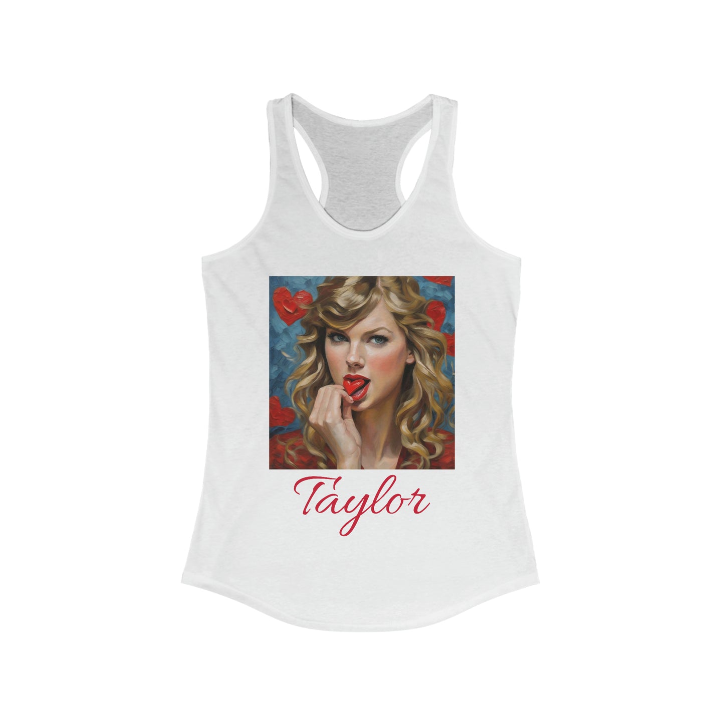 Taylor Swift Tank Top with Hearts