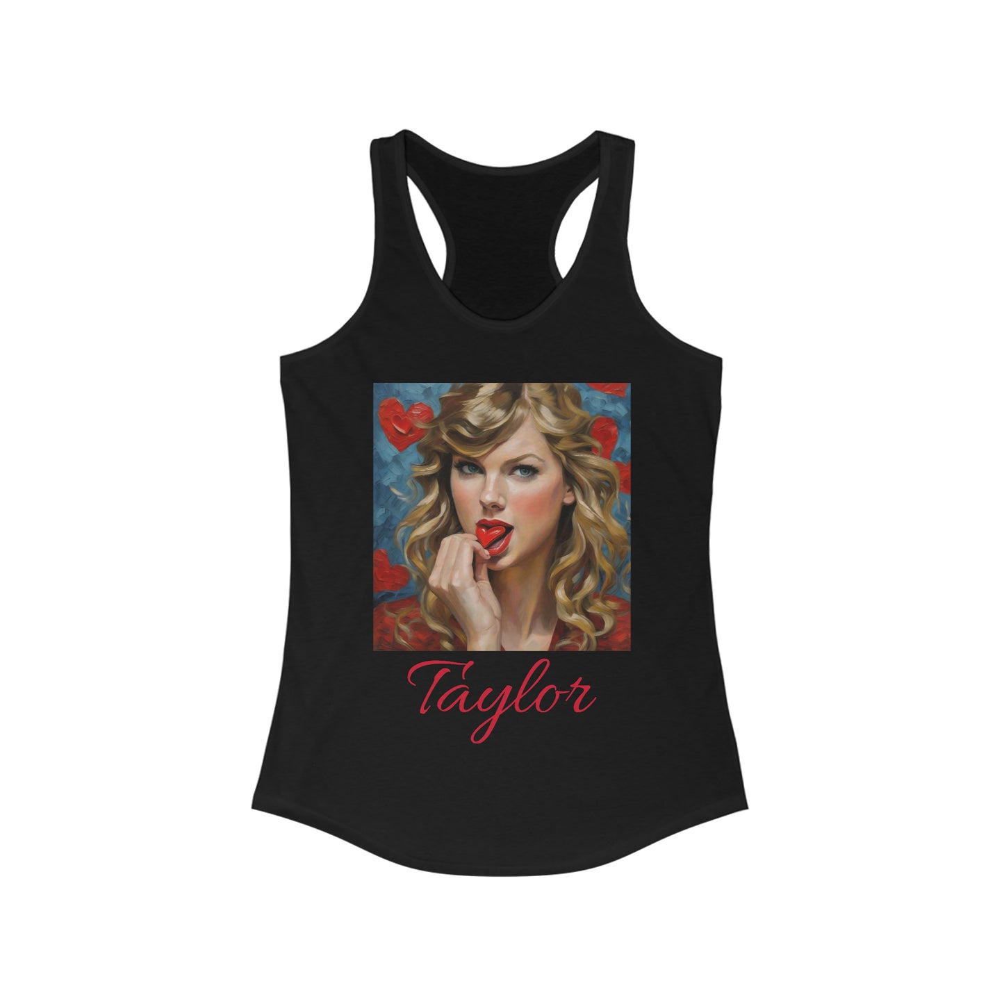 Taylor Swift Tank Top with Hearts